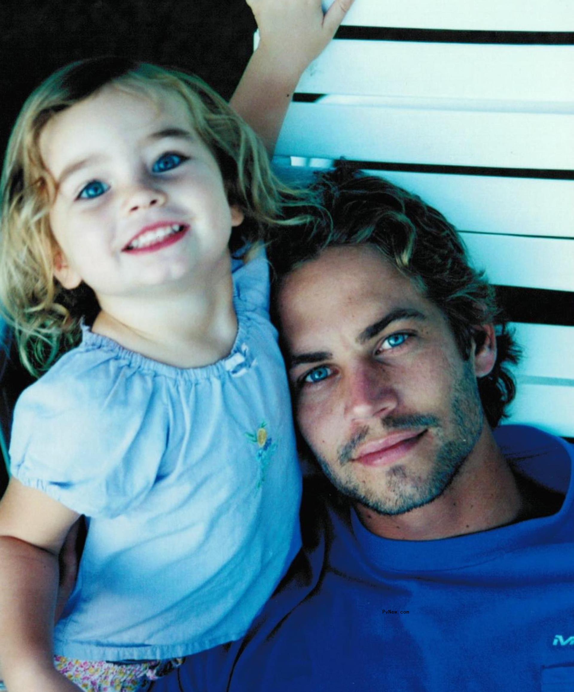 Meadow Walker with dad Paul Walker.