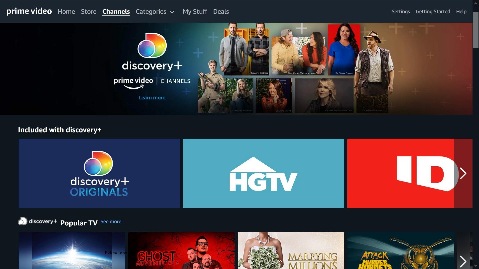 Discovery Plus Ad-Free Tier Now Available via Amazon Prime Video Channels