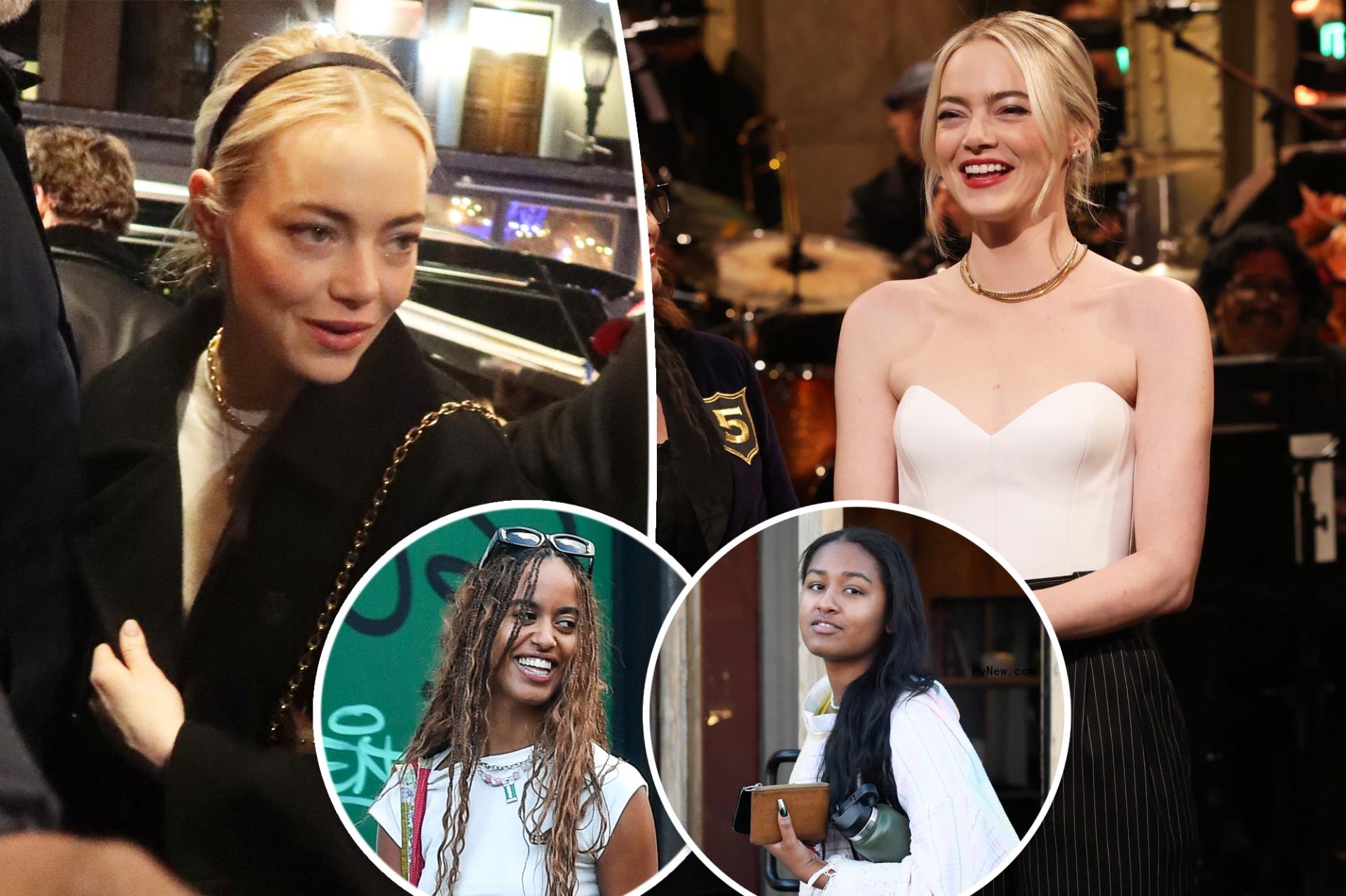 Malia and Sasha Obama hit up ‘SNL’ afterparty as Emma Stone, her hubby share a table with her ex-boyfriend