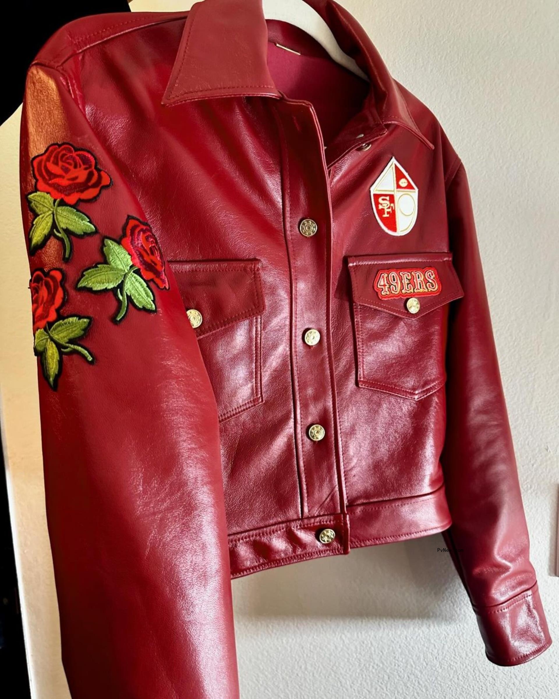 49ers leather jacket