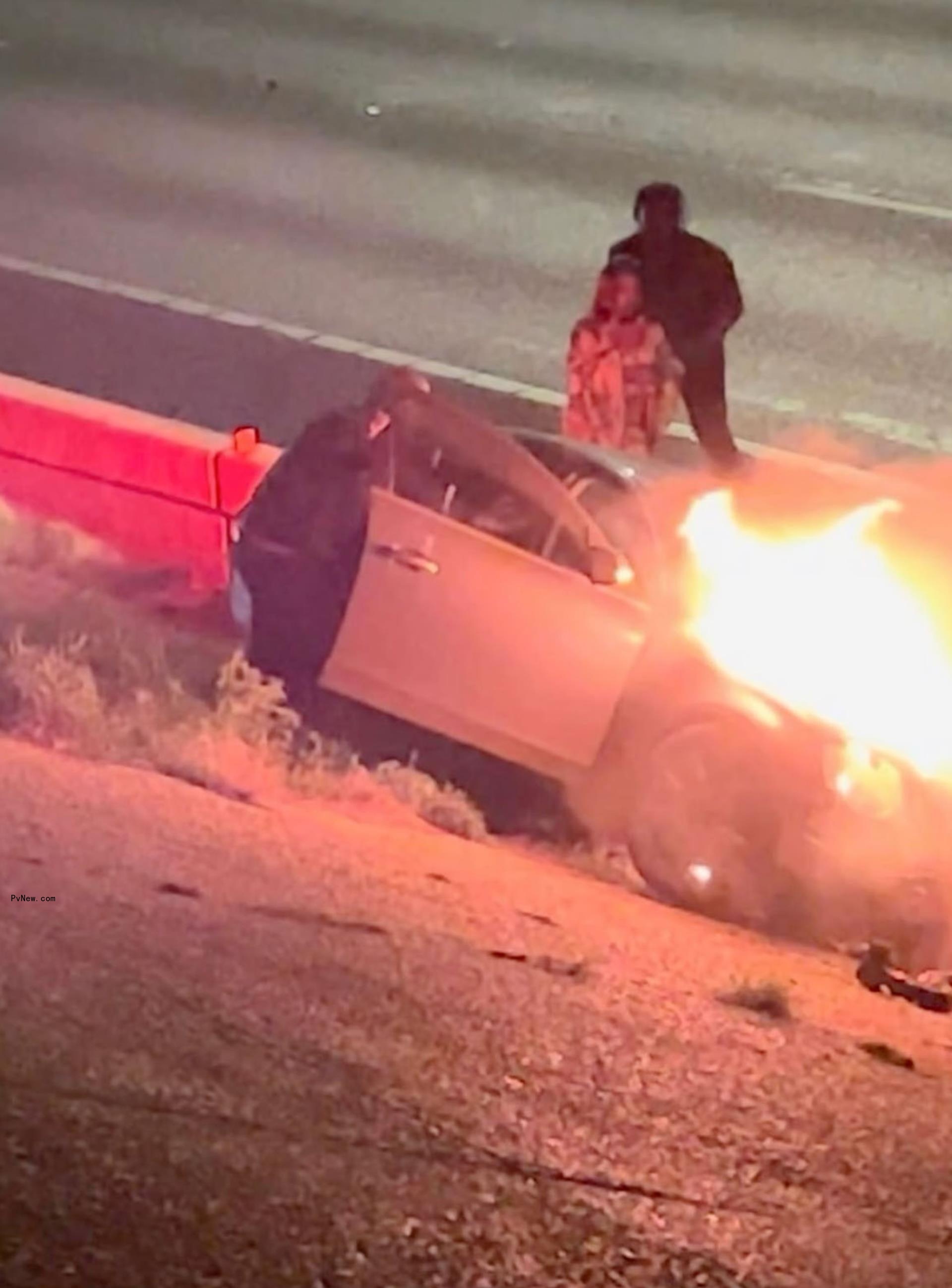 Nelson Thomas' car crash