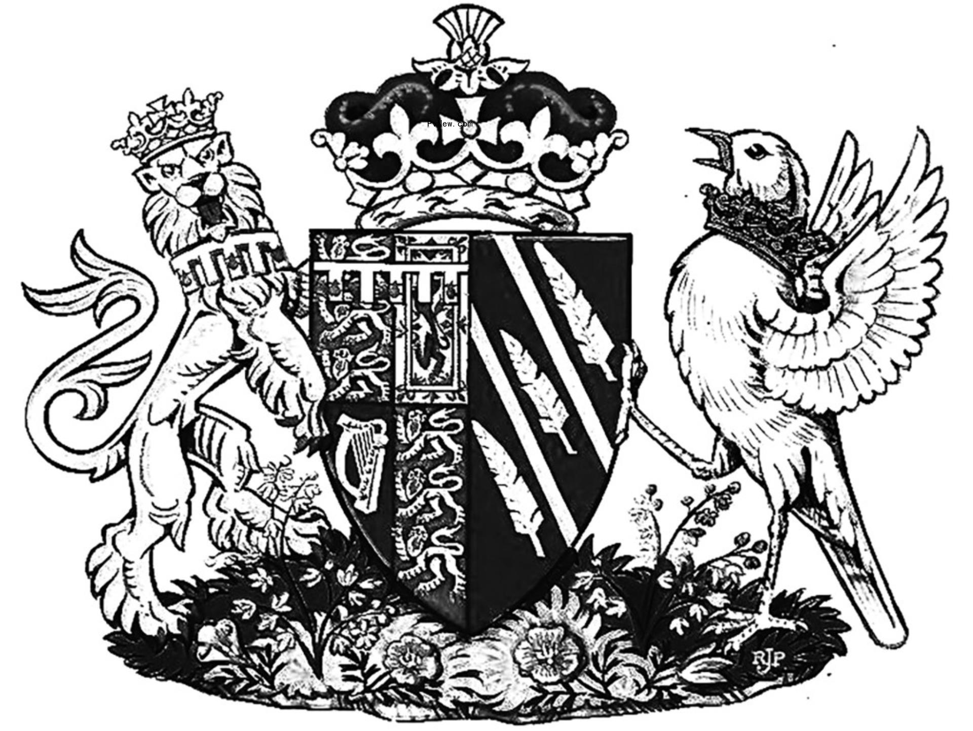 THe coat of arms of the United Kihgdom.