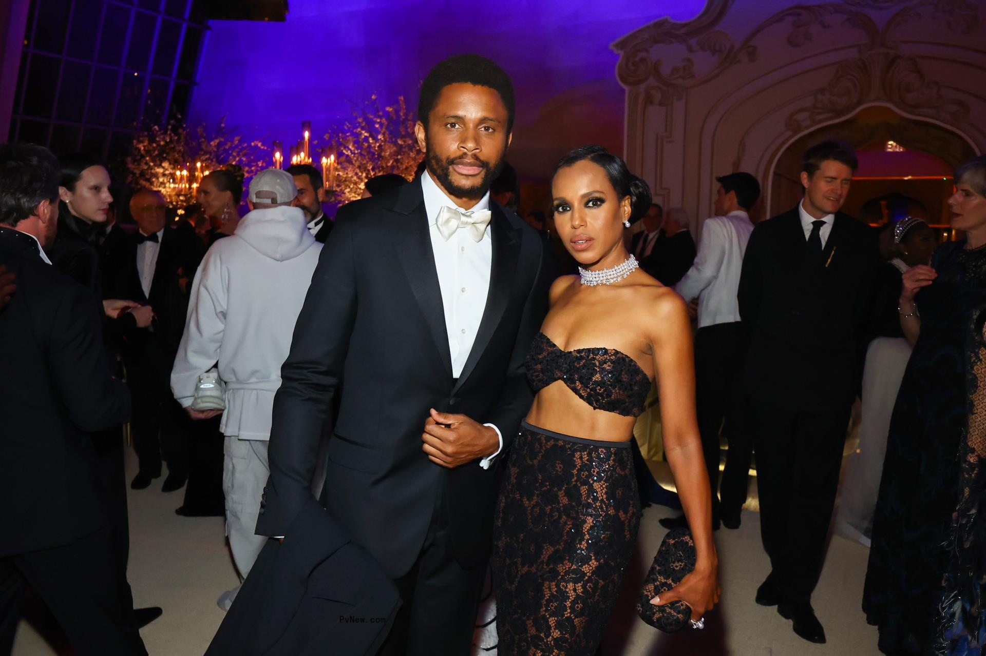 Nnamdi Asomugha and Kerry Washington posing together