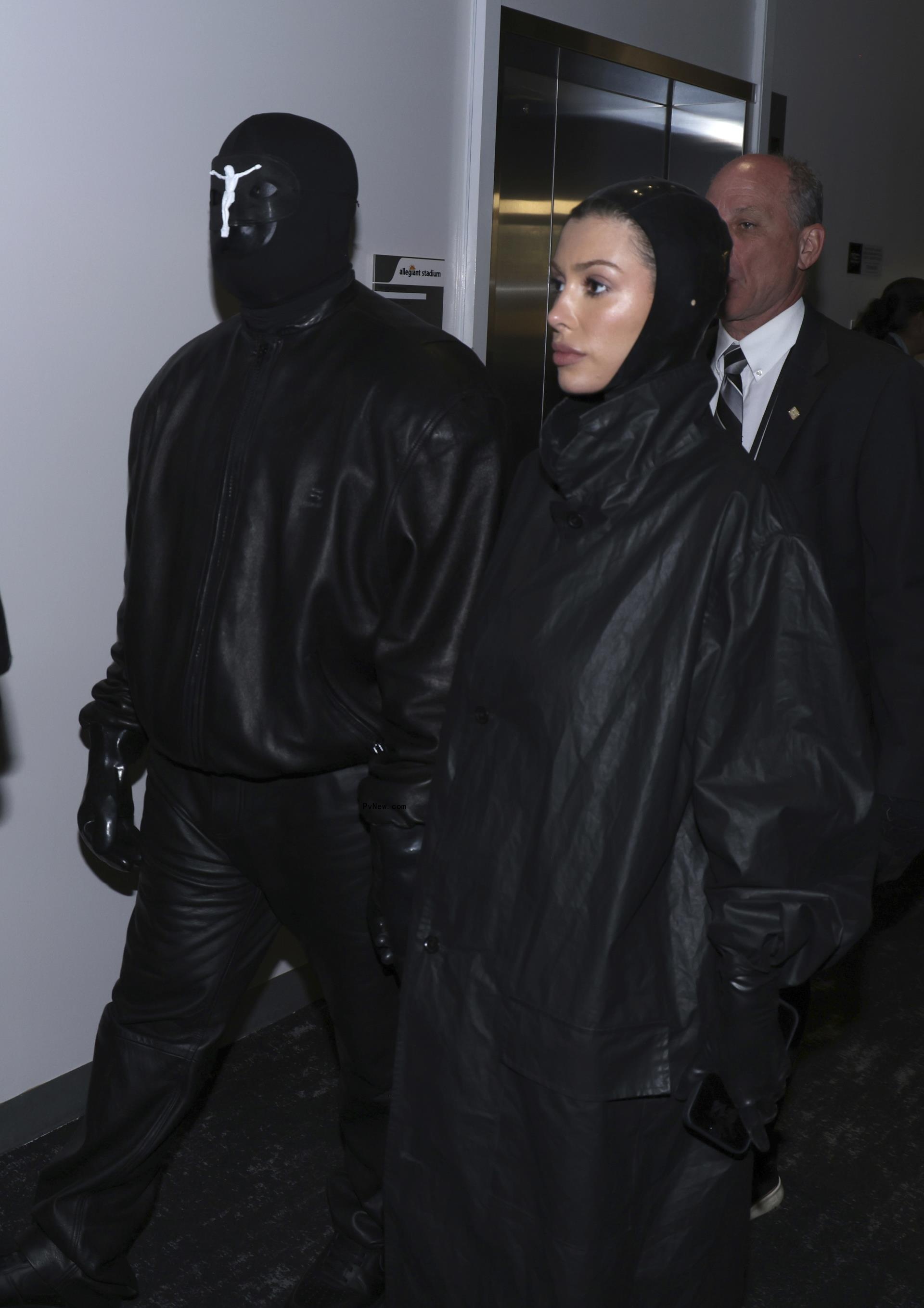 Kanye West and his wife Bianca Censori
