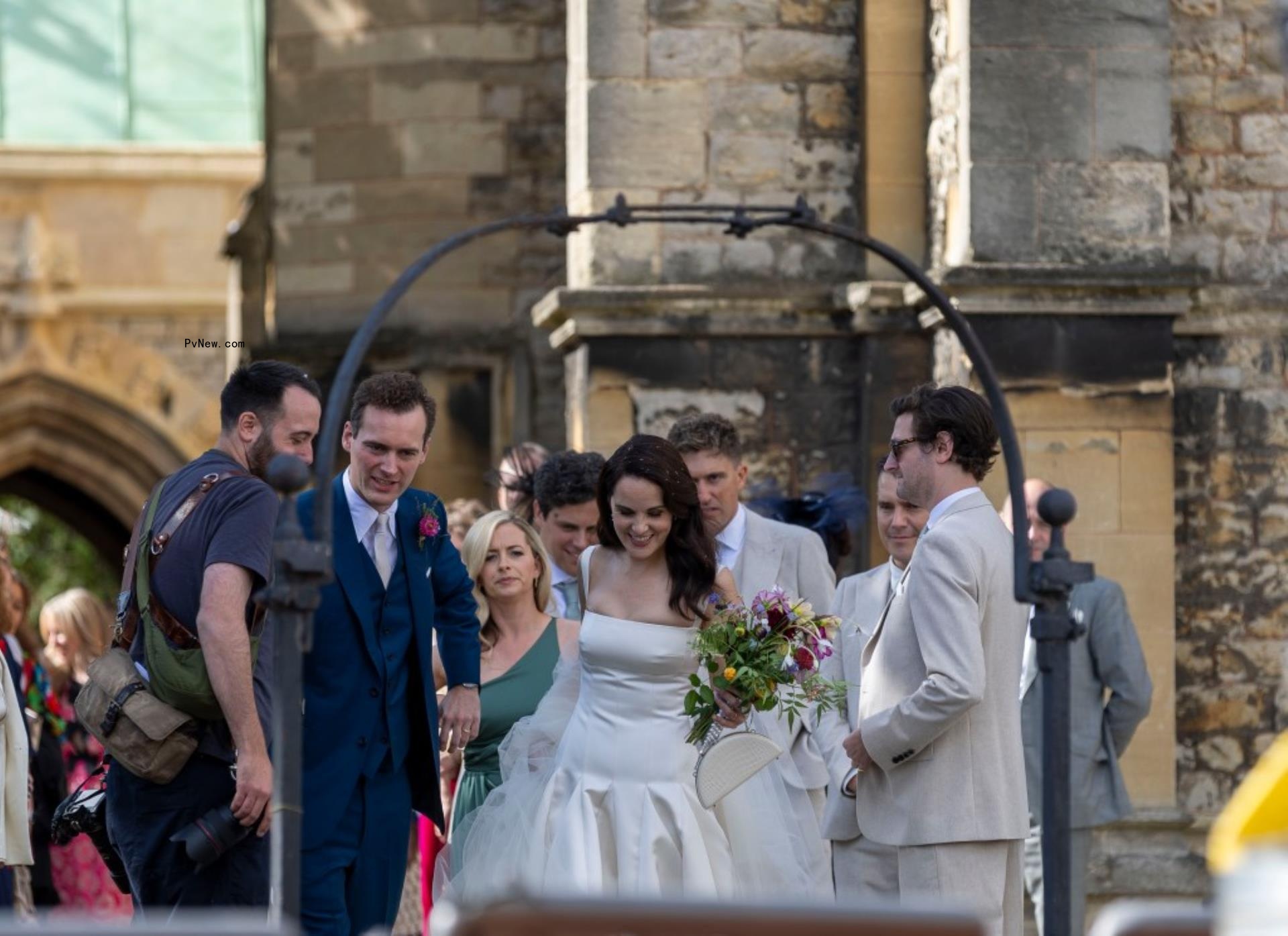 Jasper Waller-Bridge and Michelle Dockery