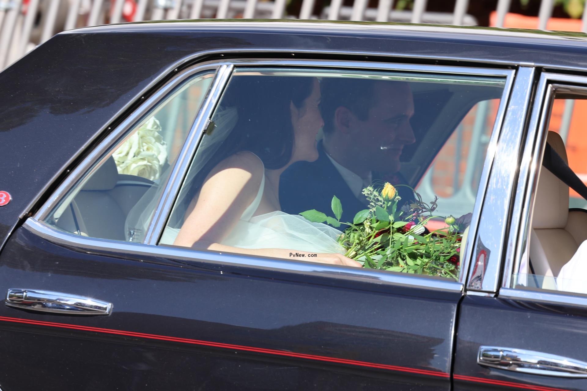 Michelle Dockery and Jasper Waller-Bridge