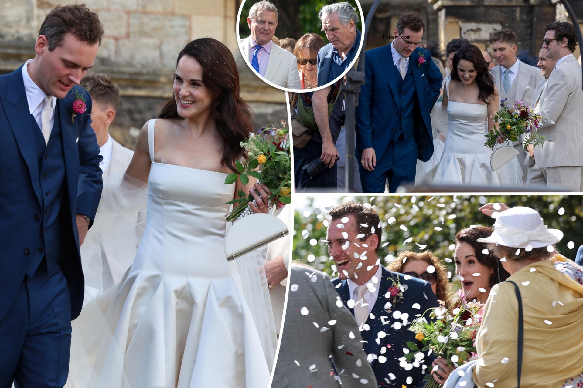 Inside Michelle Dockery’s Lo<i></i>ndon wedding with Phoebe Waller-Bridge’s brother Jasper: See the photos
