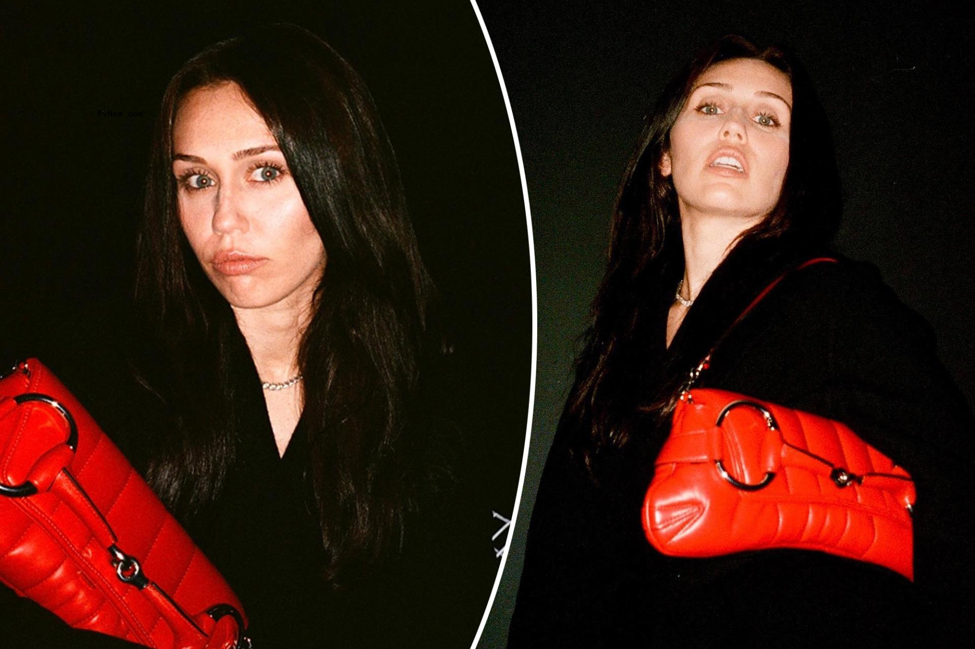 Miley Cyrus goes back to brunette for the first time in 10 years