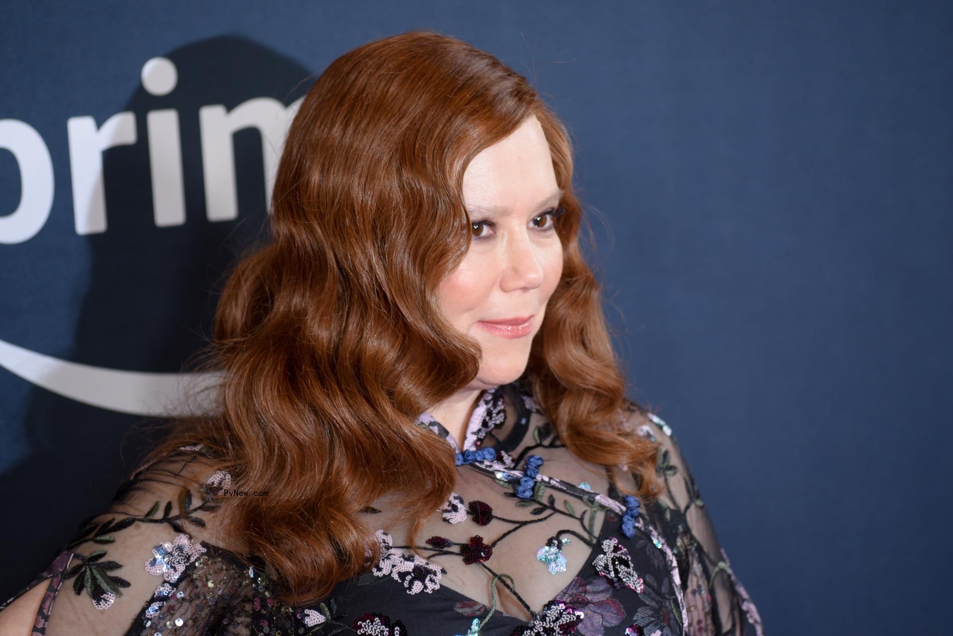 Alex Borstein posing on a red carpet