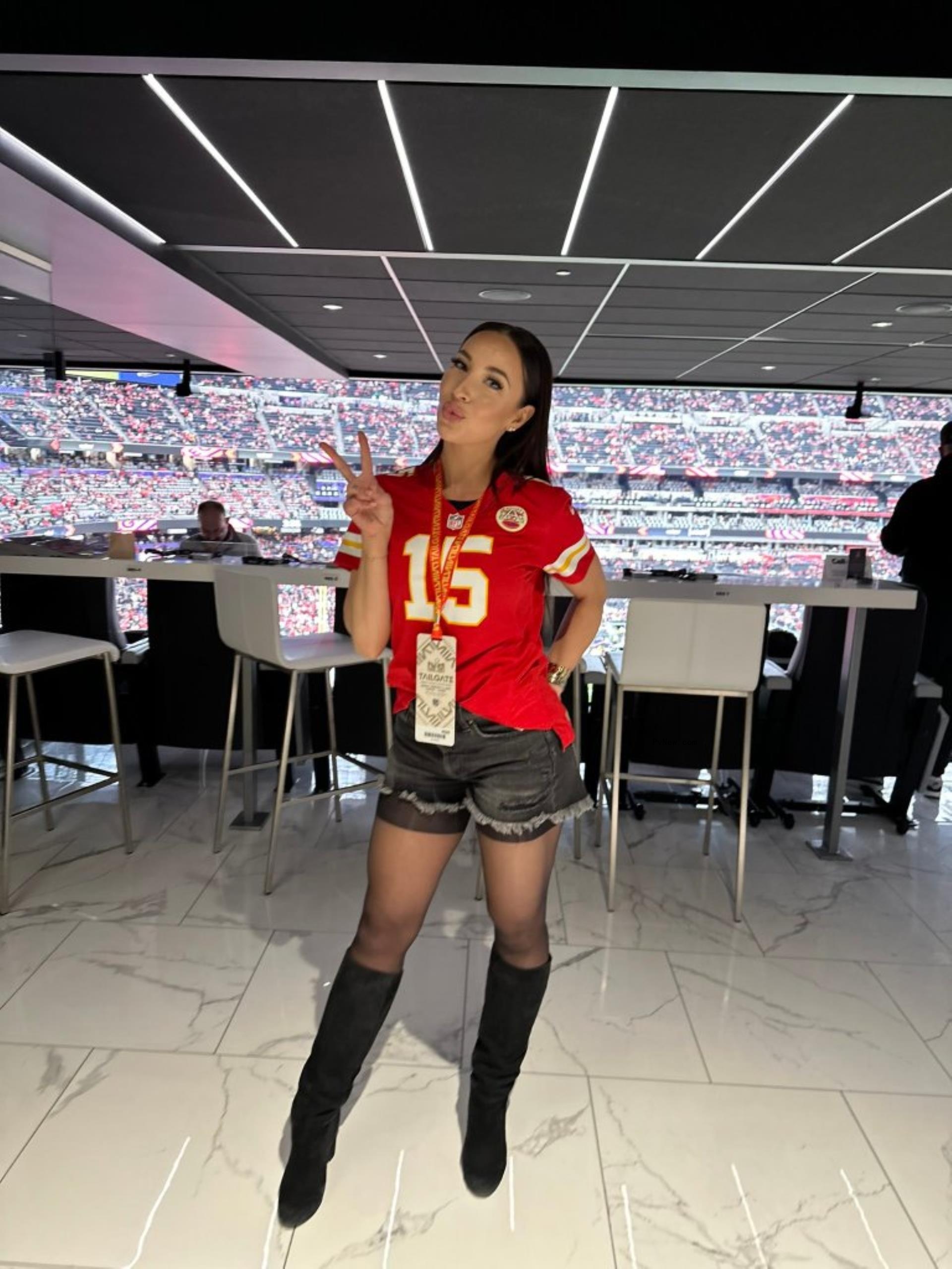 Melissa Stratton at Superbowl 2024