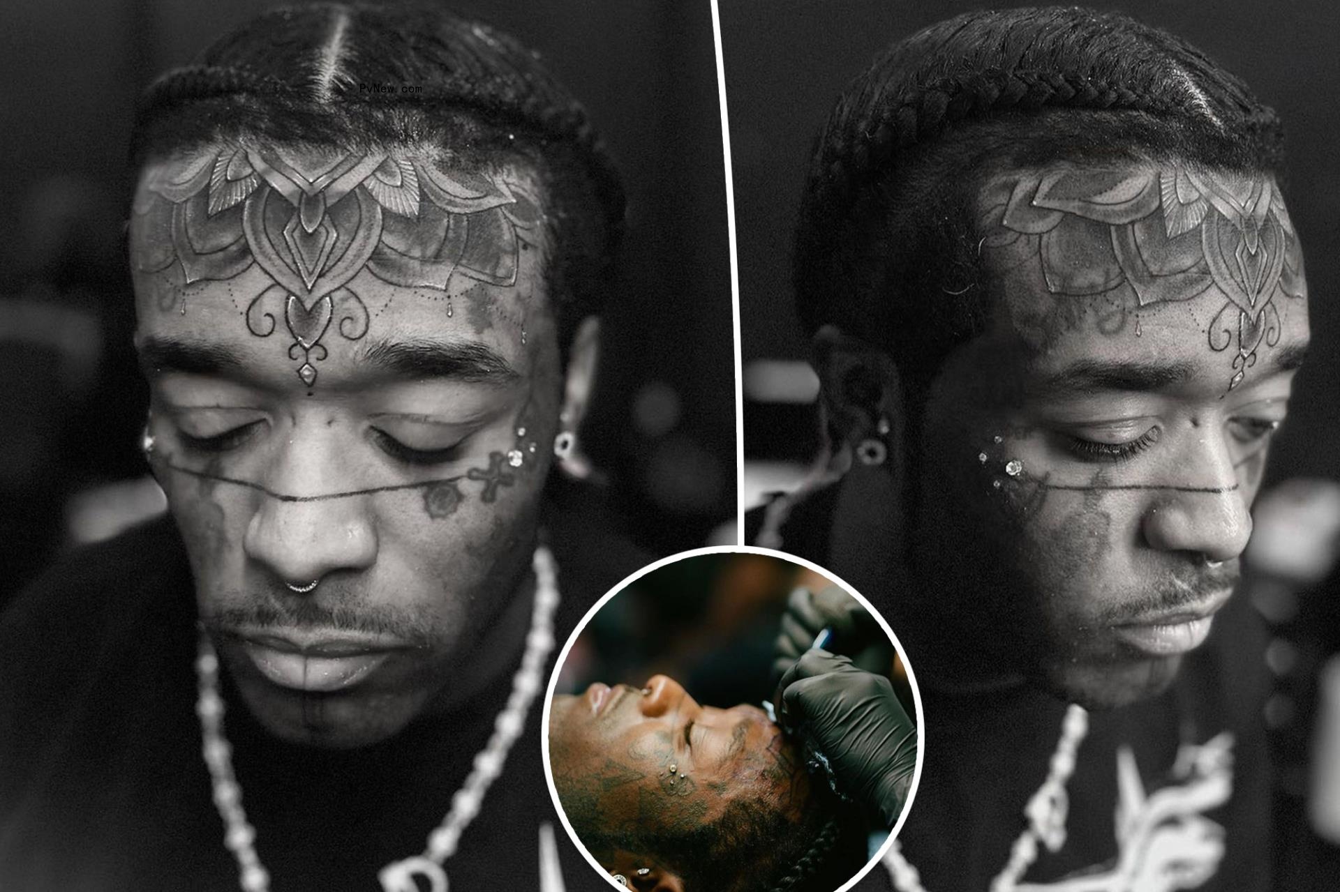 Lil Uzi Vert sparks co<i></i>ntroversy with new to<i></i>ngue and forehead tattoos
