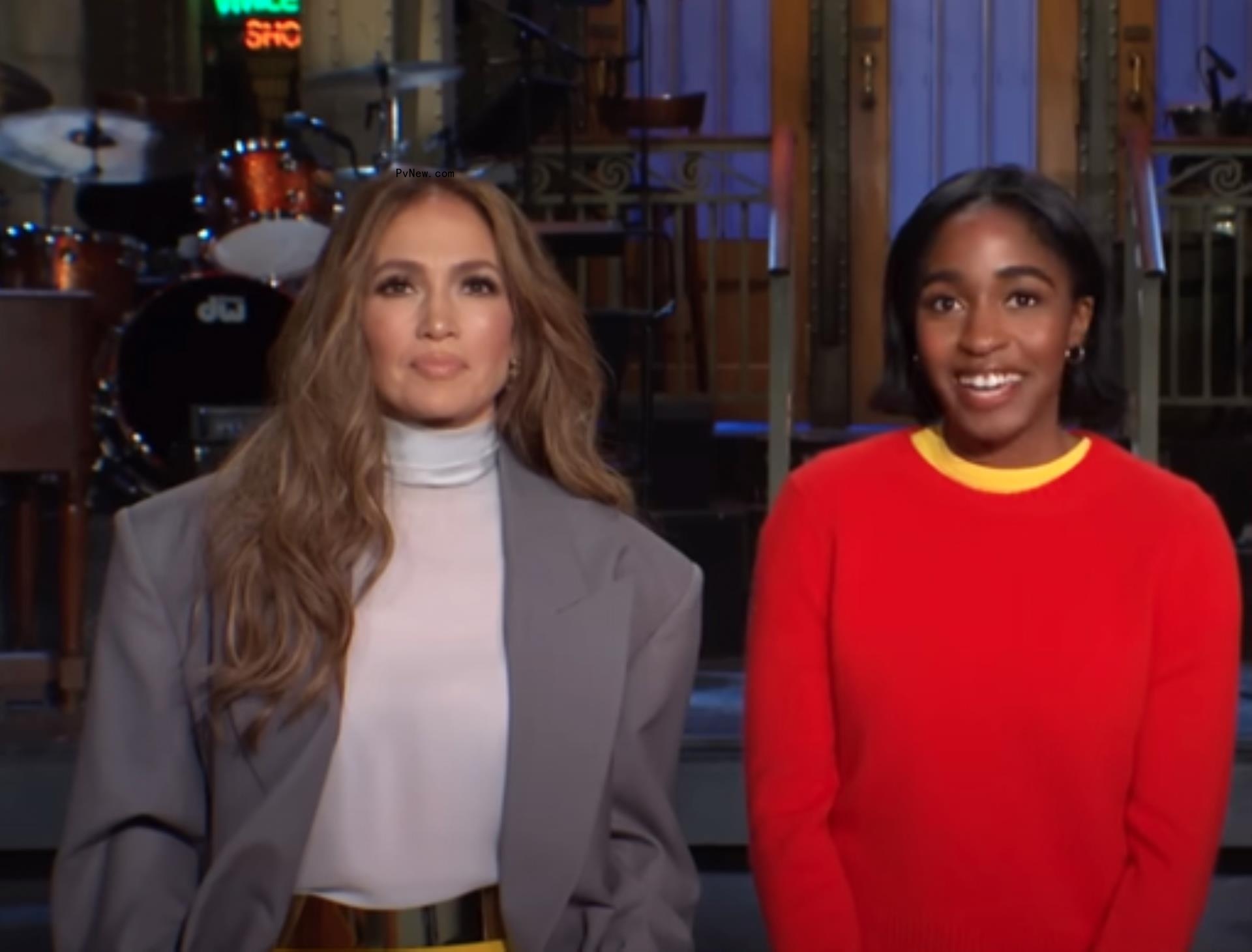 Jennifer Lopez and Ayo Edebiri on 