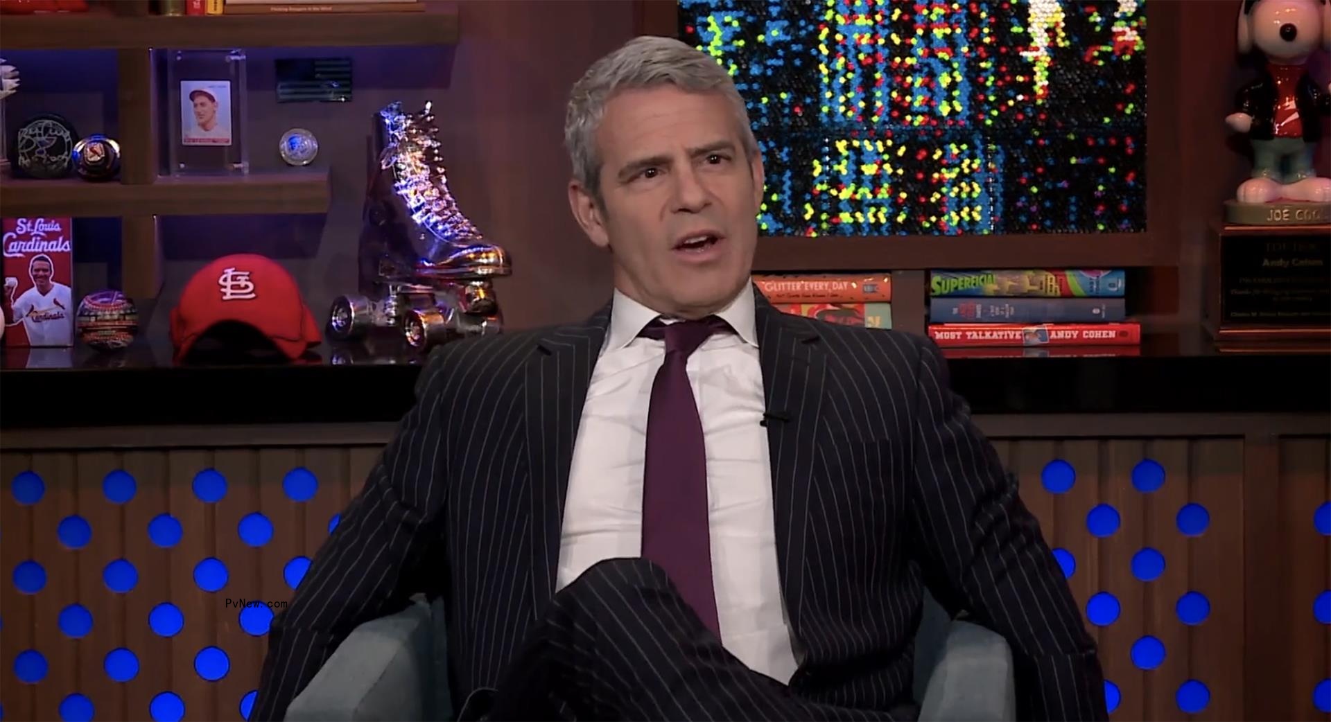 andy cohen looking shocked and perplexed