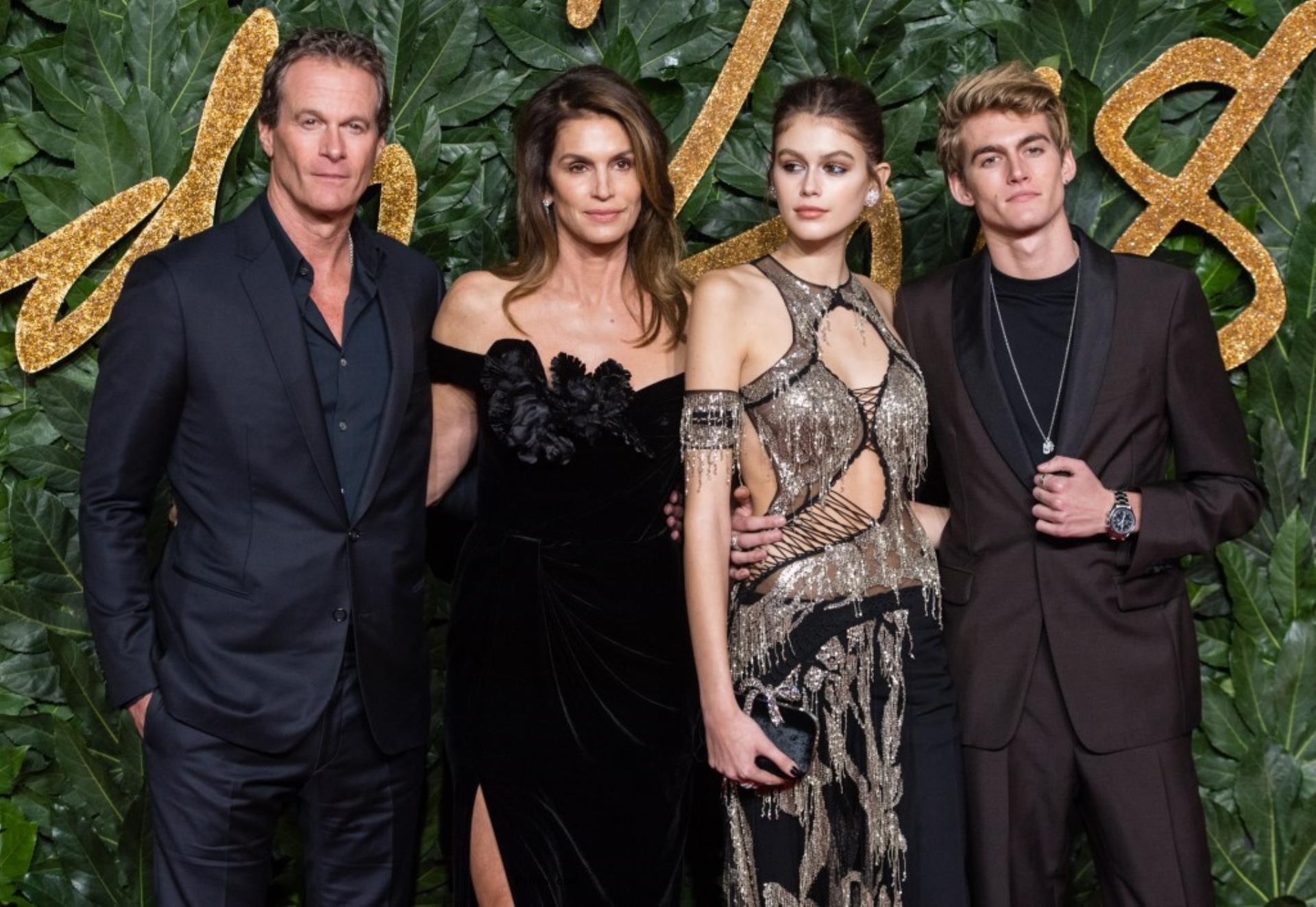 Rande Gerber, Cindy Crawford, Kaia Gerber, Presley Gerber