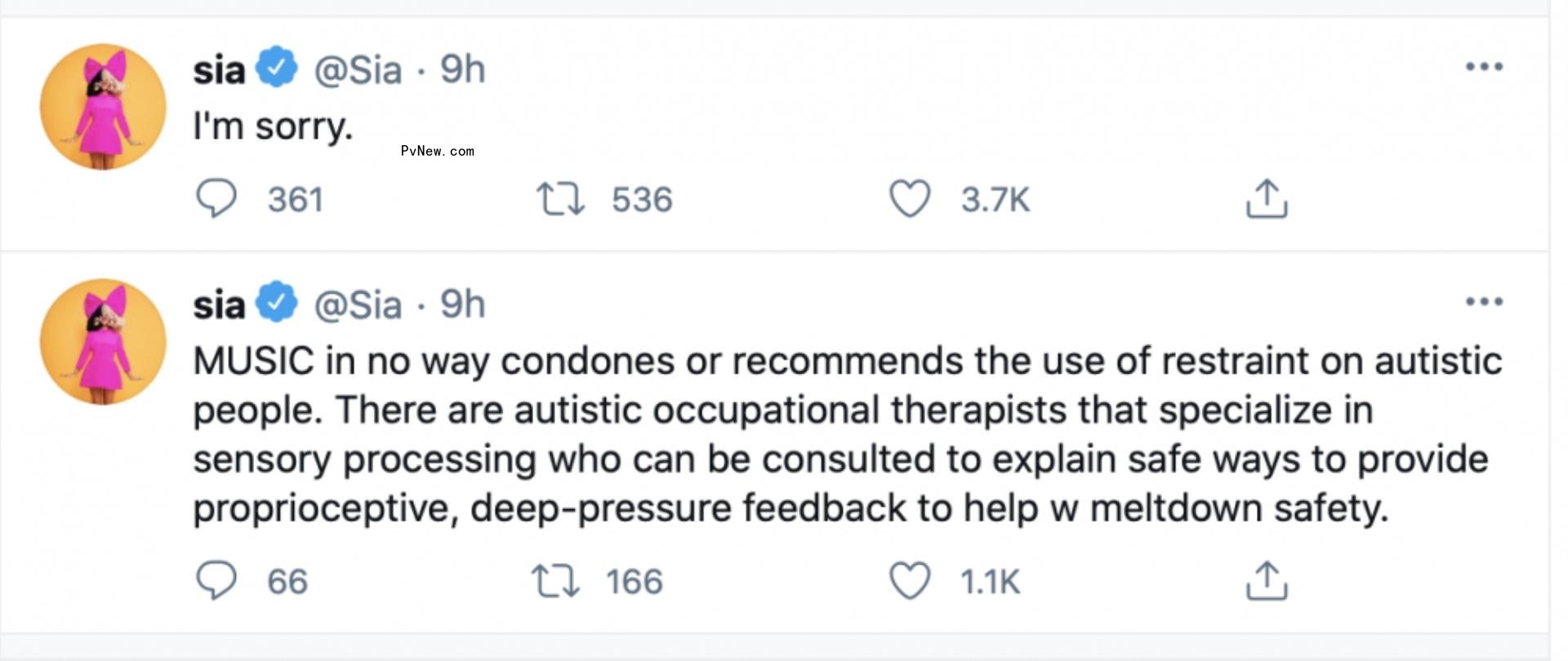 Sia Adds Warning Label to ‘Music’ Movie, Apologizes to Autism Community on Heels of Golden Globes Nominations
