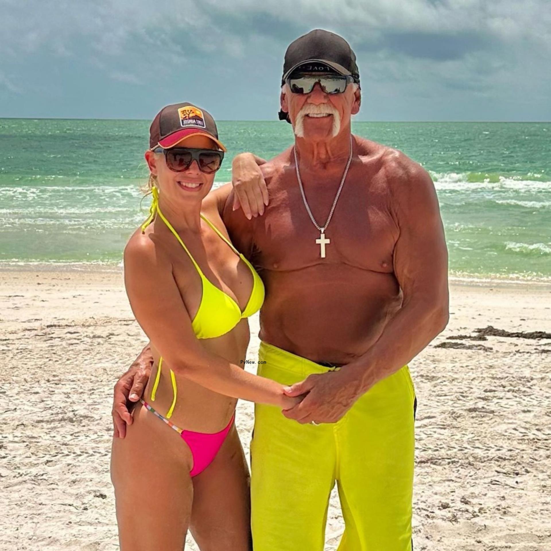 Hulk Hogan and Sky Daily.