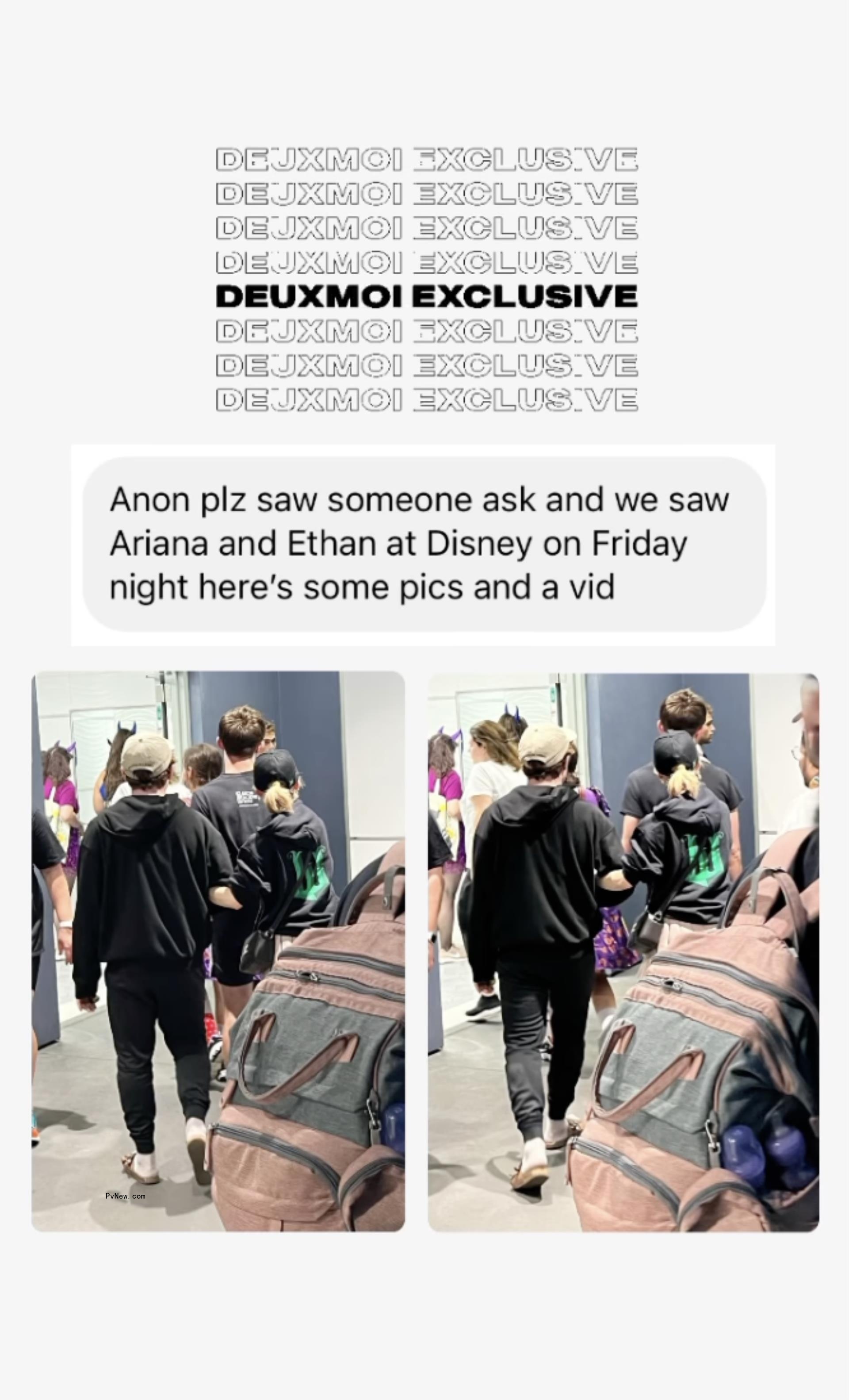 Ariana Grande and Ethan Slater on Deuxmoi
