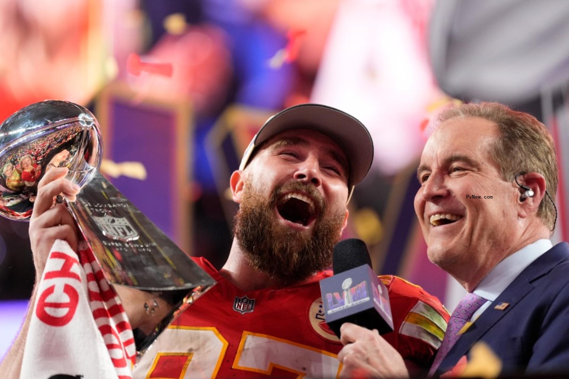 travis kelce lombardi trophy