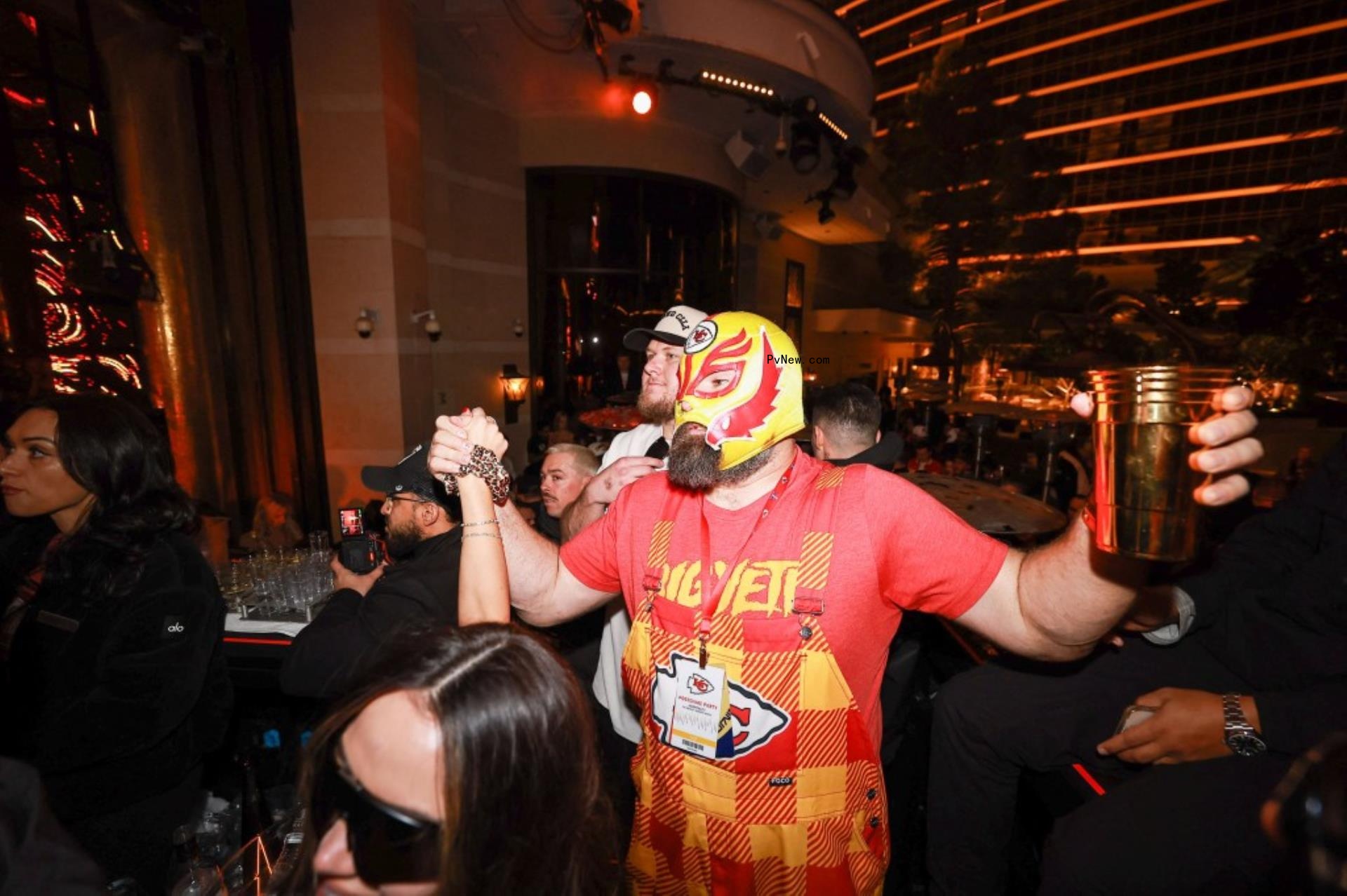 Jason Kelce chose Chiefs overalls for Super Bowl so he’d keep his shirt on: ‘More composed’