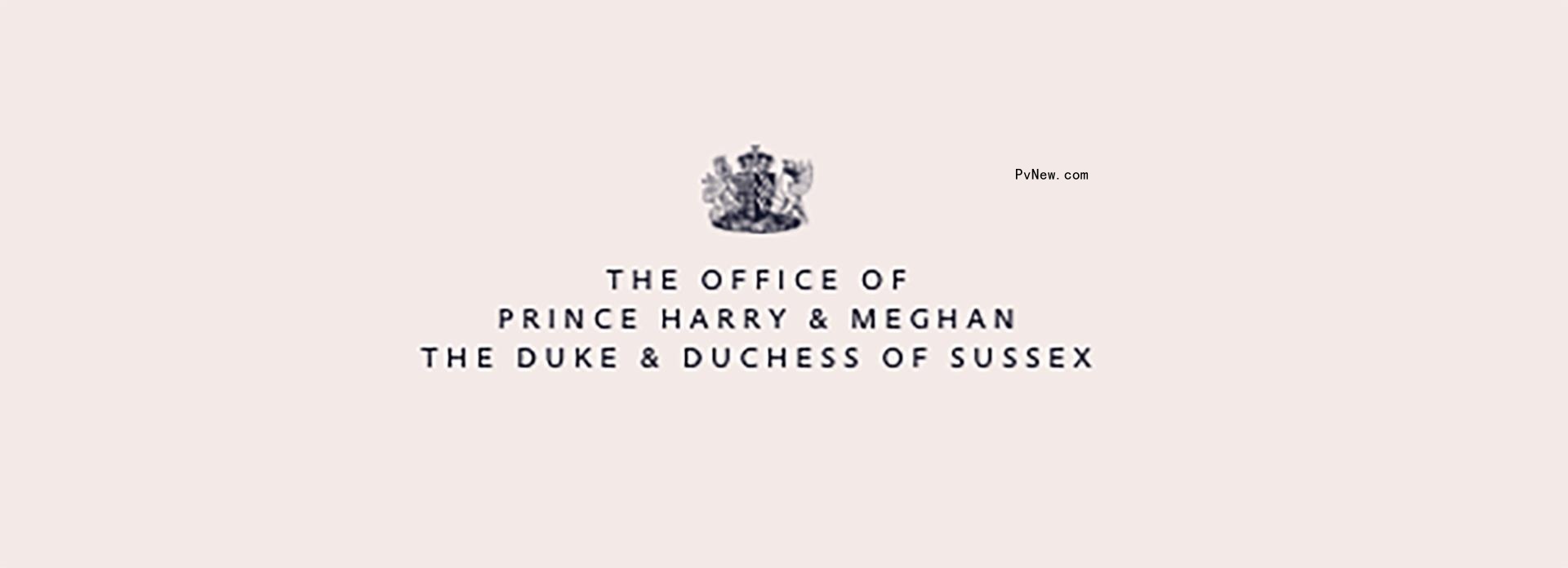 Prince Harry and Meghan Markle's website.