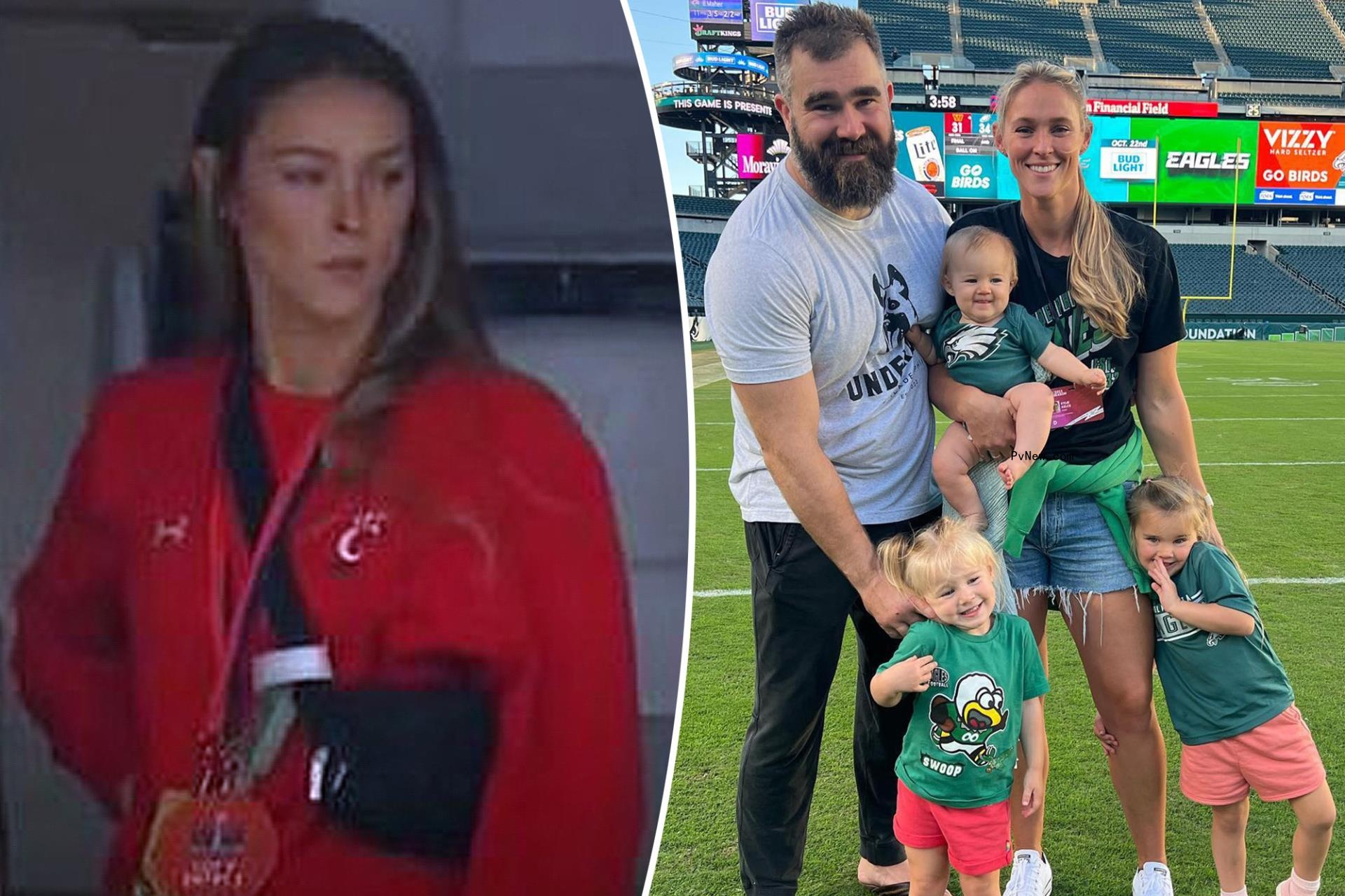 Jason Kelce weighs in on wife Kylie’s ‘co<i></i>ntinued refusal’ to wear Chiefs gear