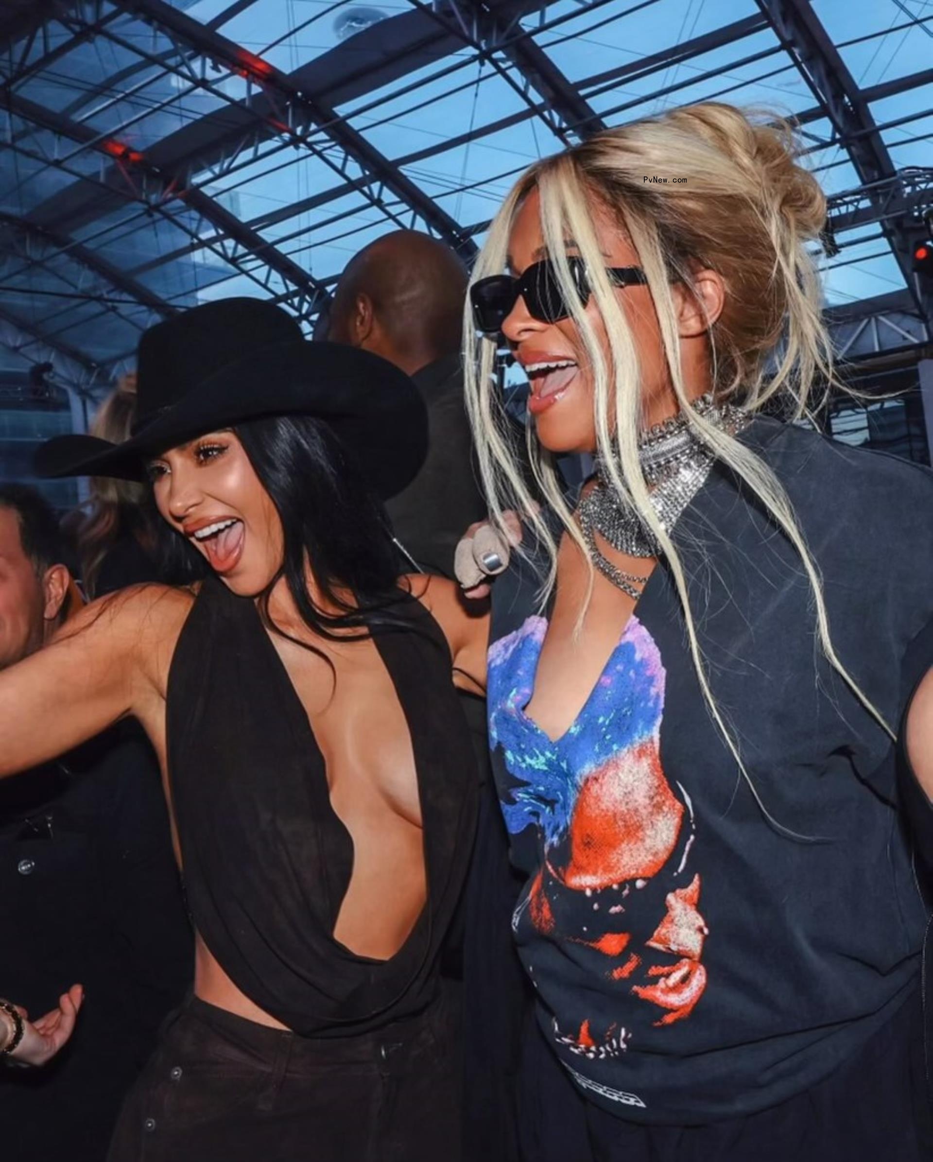 Kim Kardashian and Ciara