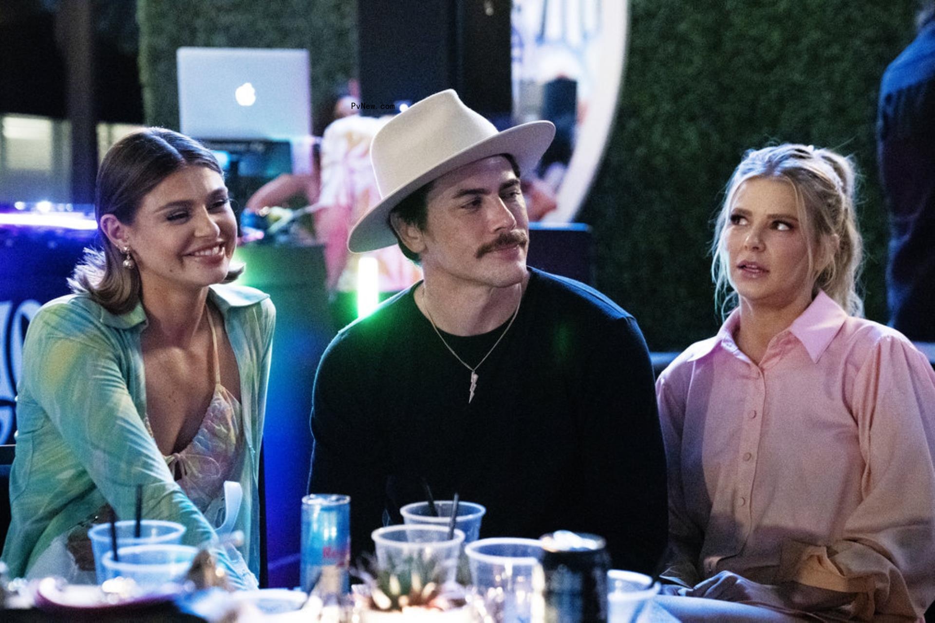 Raquel Leviss, Tom Sandoval and Ariana Madix sitting on