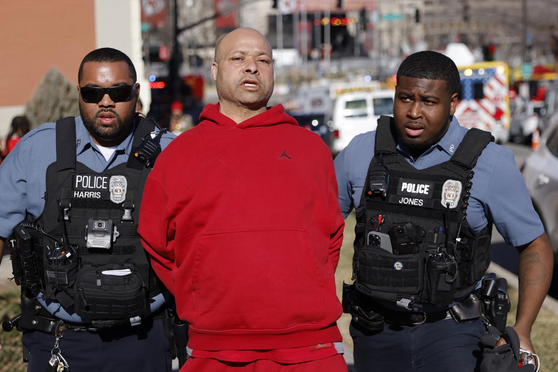 A suspect at the Kansas City Chiefs parade.