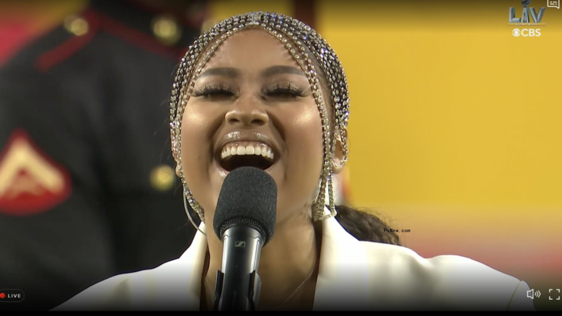 Watch Eric Church and Jazmine Sullivan’s Soulful, Syncopated Super Bowl Natio<i></i>nal Anthem; H.E.R. Shreds on ‘America the Beautiful’