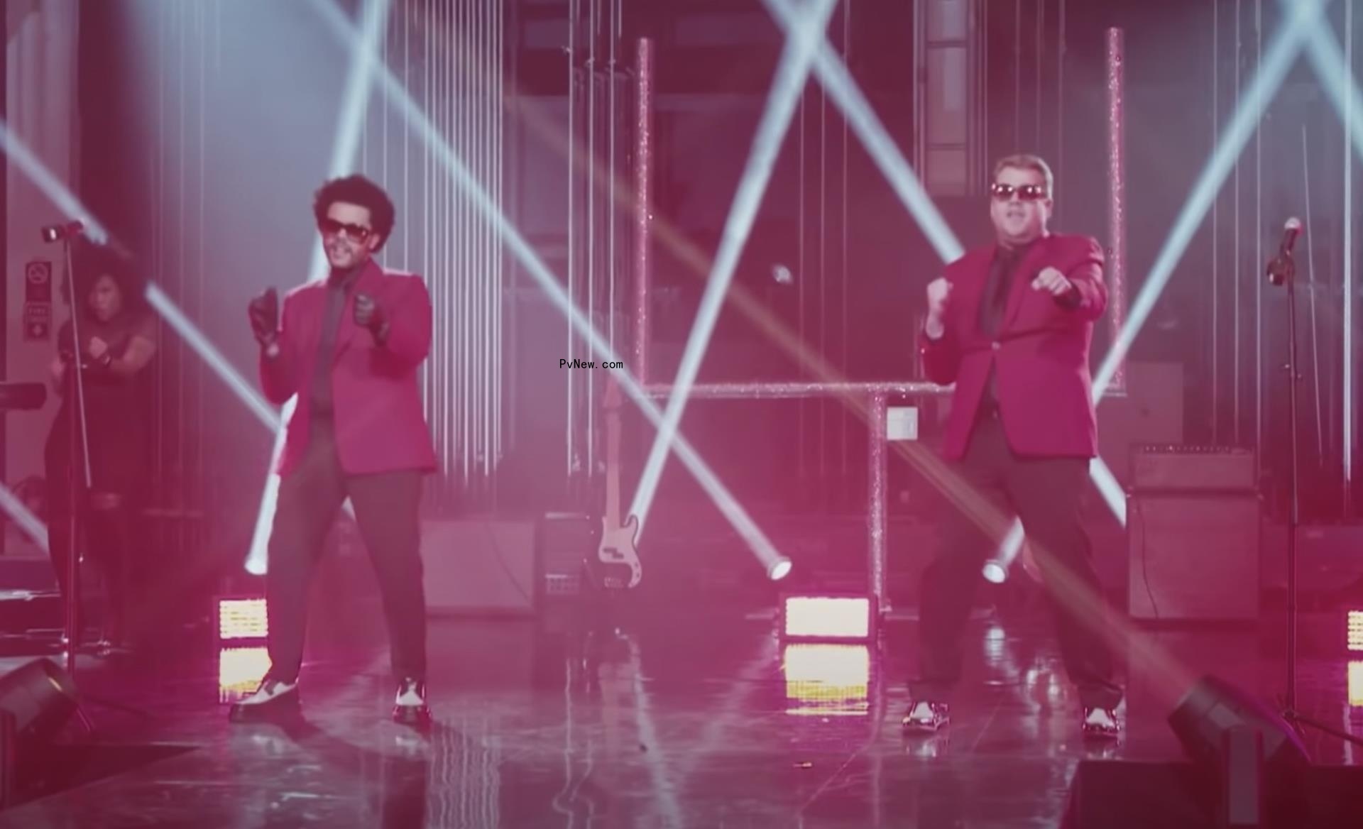 Watch James Corden Bring the Weeknd Some ‘Pizzazz’ for His Super Bowl Halftime Performance