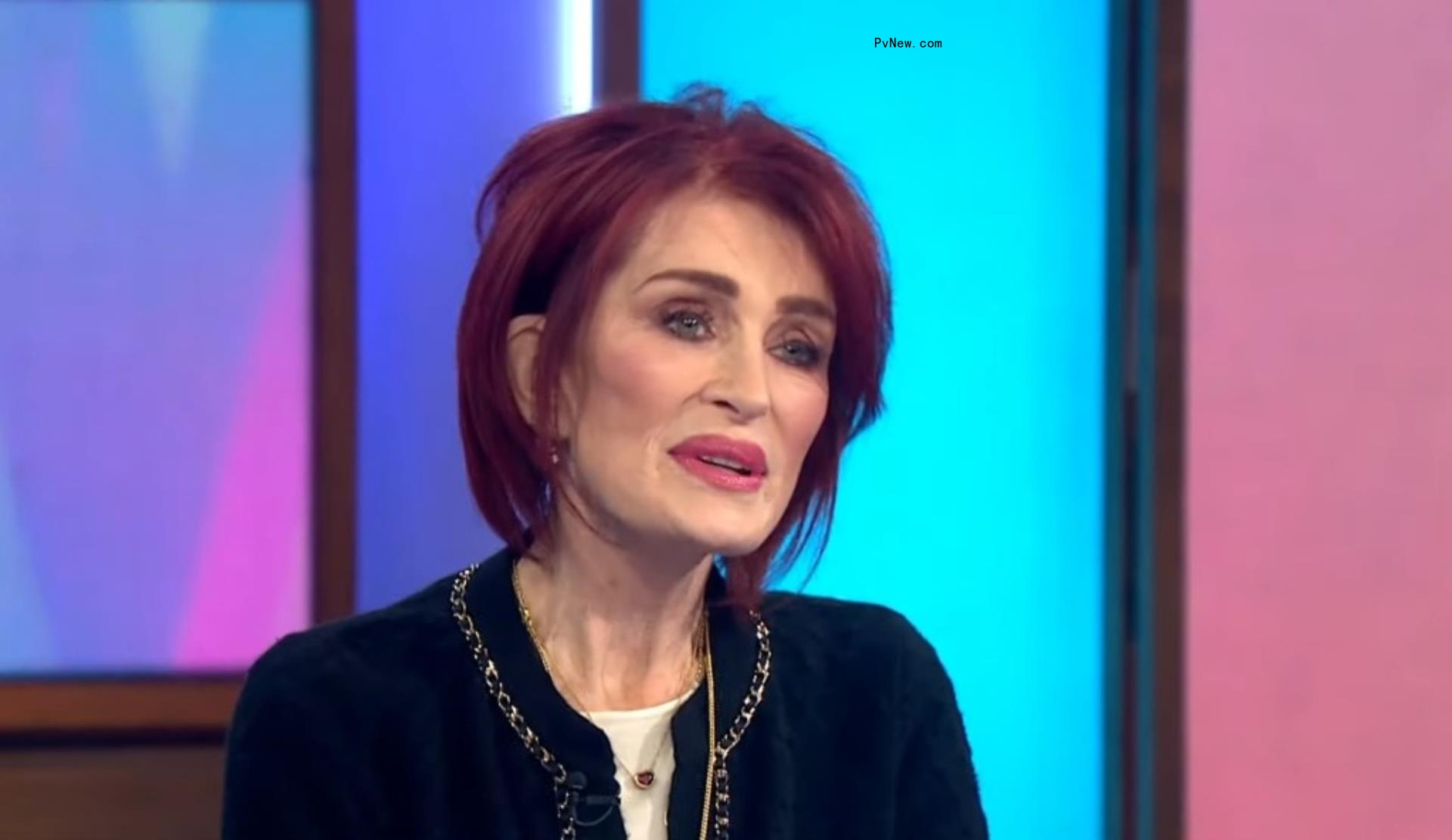 Sharon Osbourne talking on TV