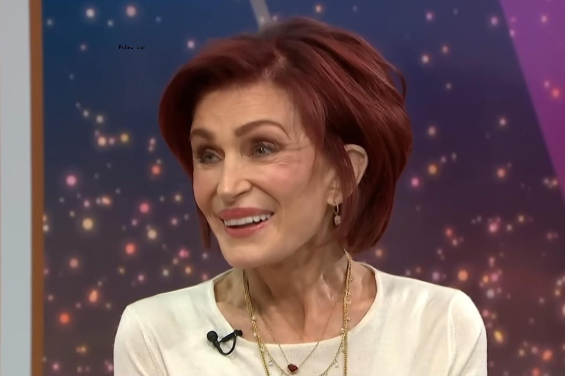 Sharon Osbourne talking on TV