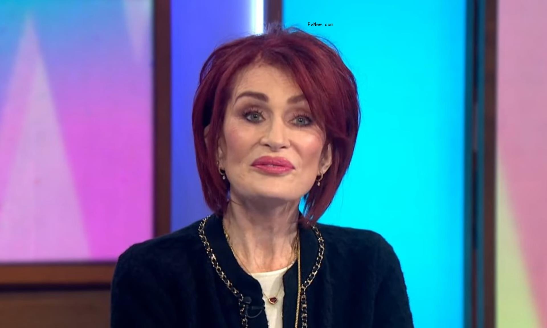 Sharon Osbourne talking on TV