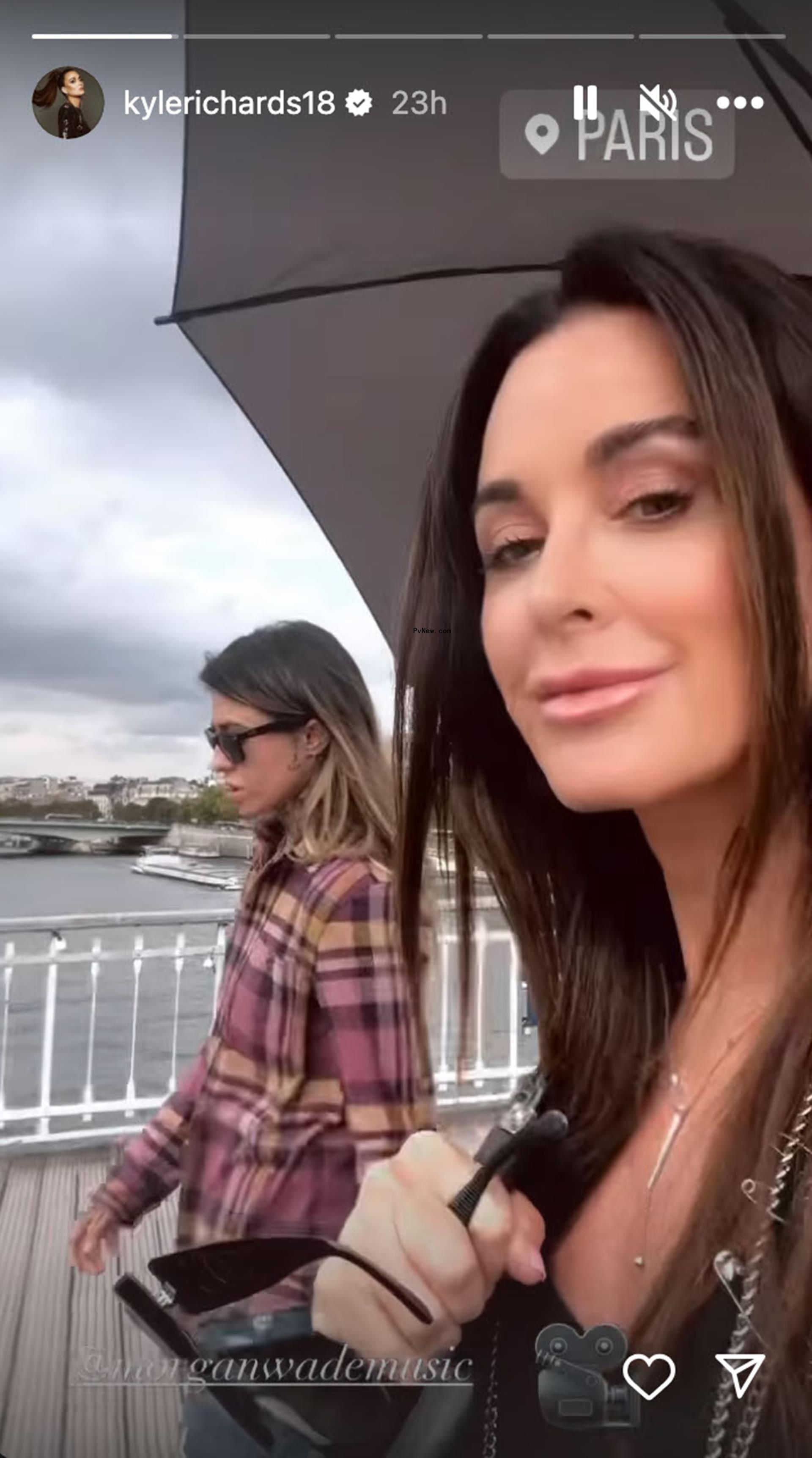 A selfie of Kyle Richards and Morgan Wade