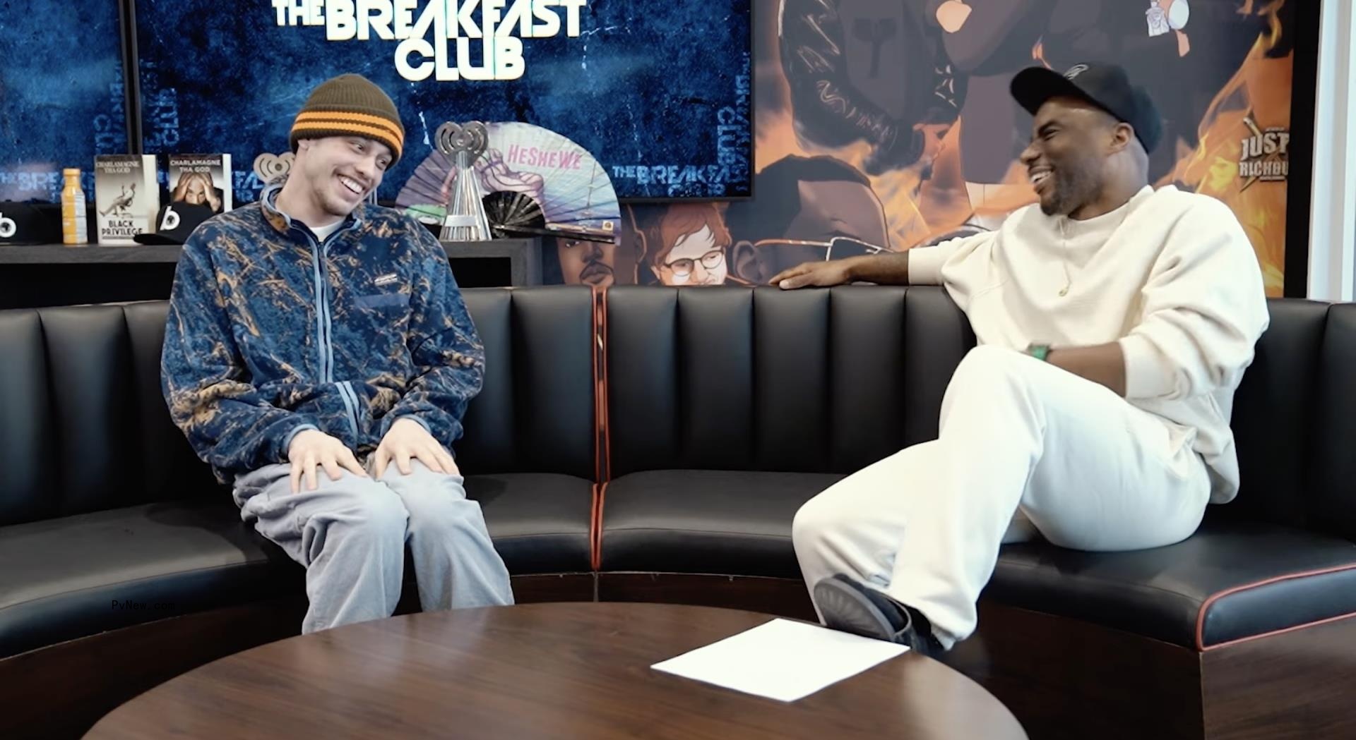 Pete Davidson and Charlamagne tha God on