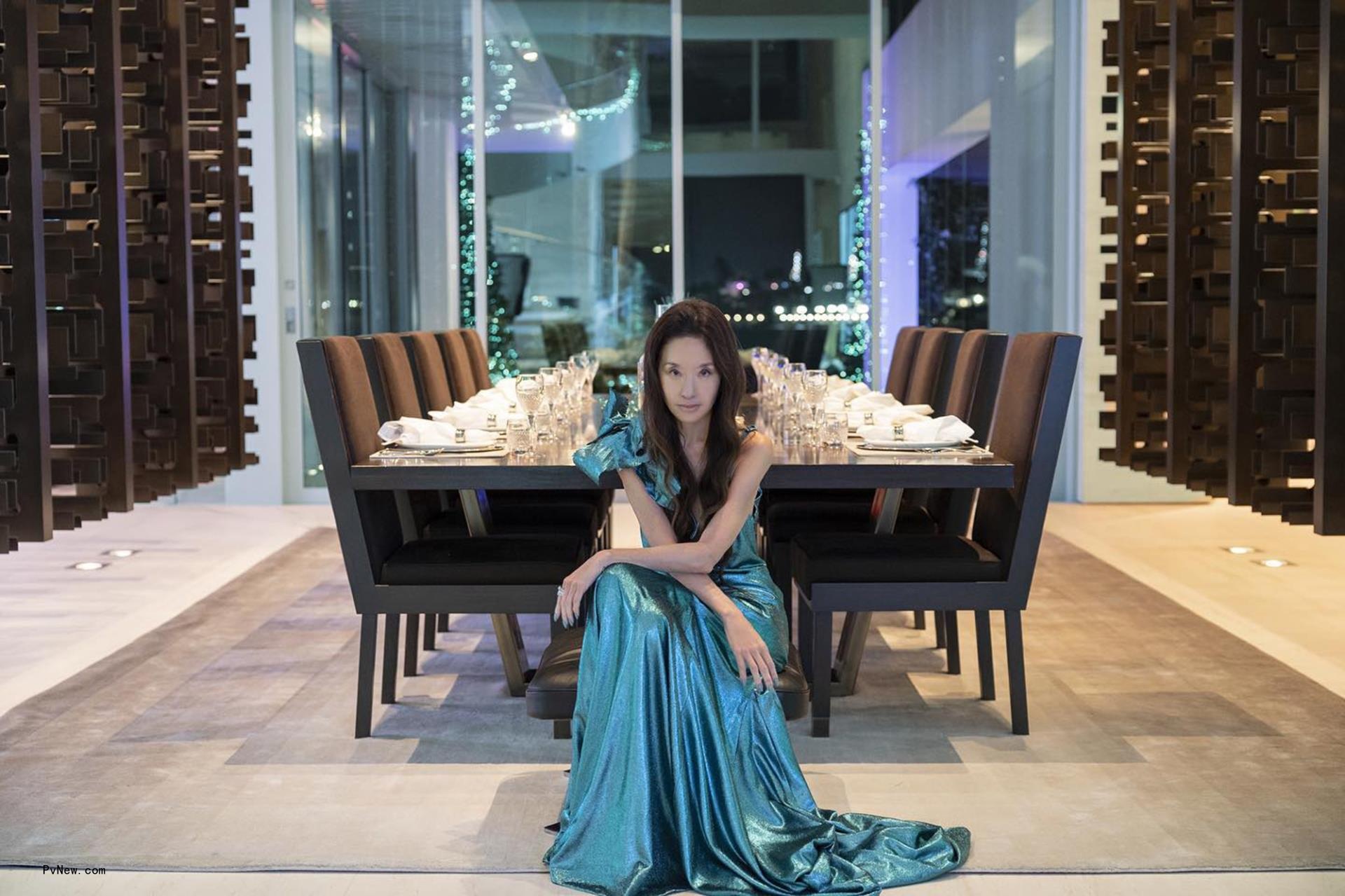 Vera Wang at the dinner table