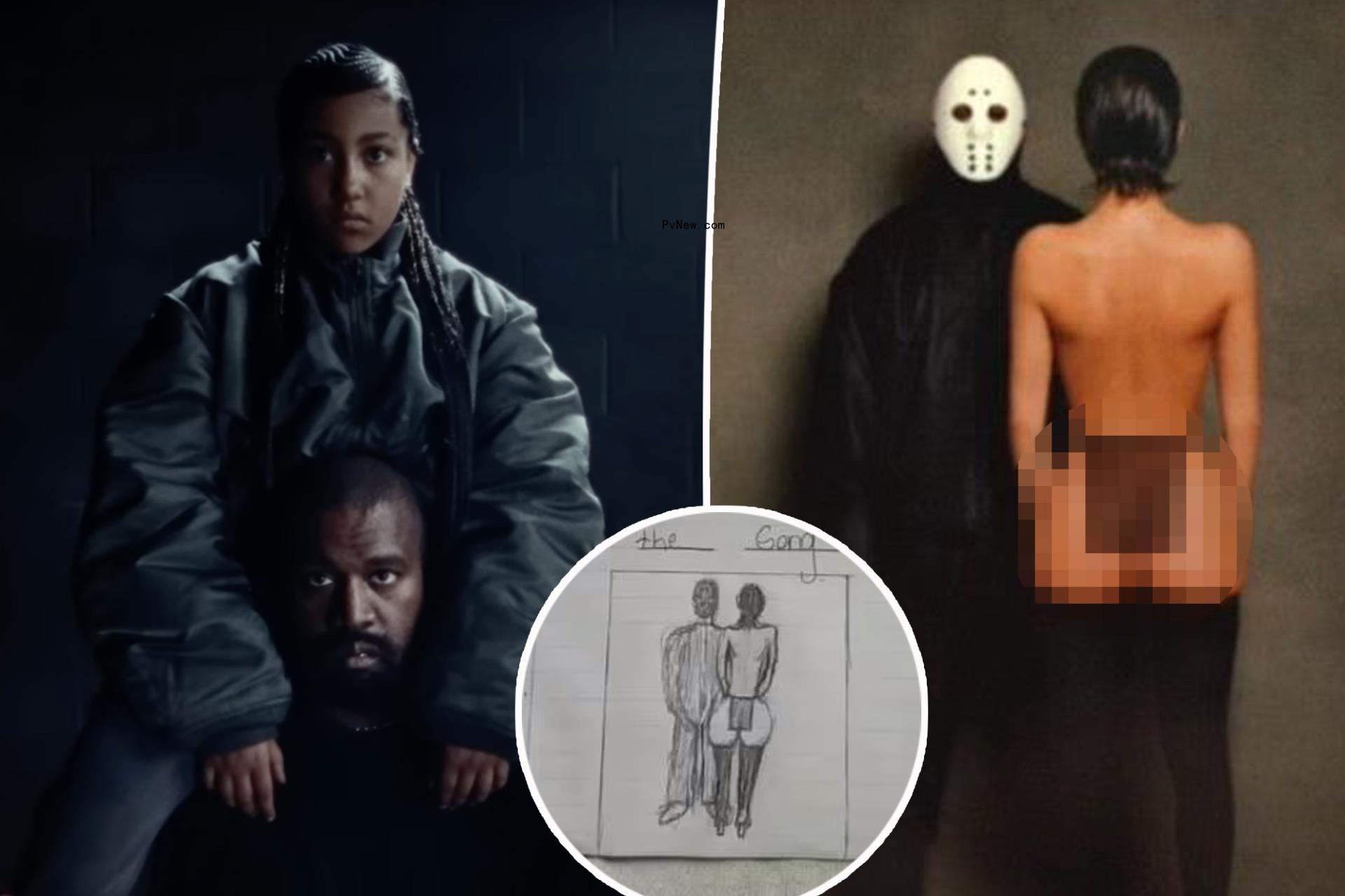 North West, 10, shares drawing of scantily clad stepmom Bianca Censori in now-delet<i></i>ed TikTok