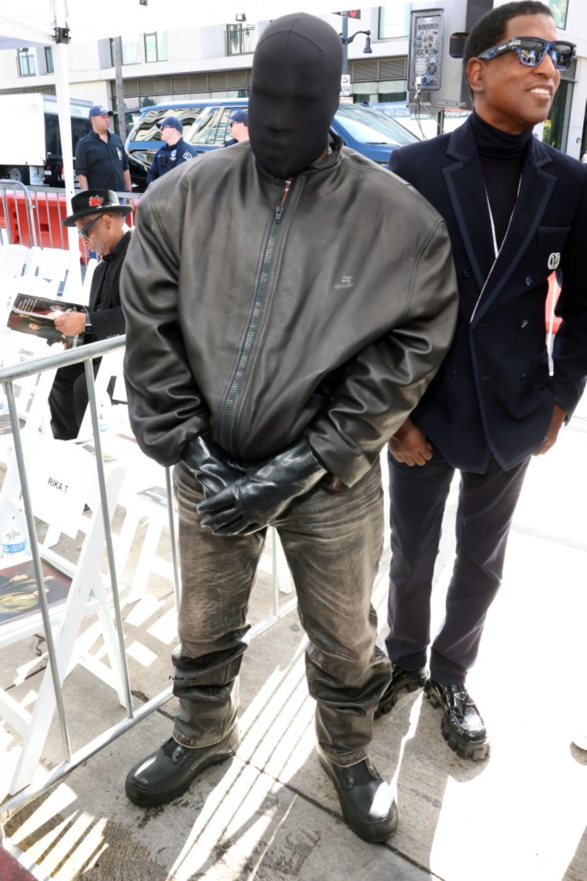 Kanye West in a mask