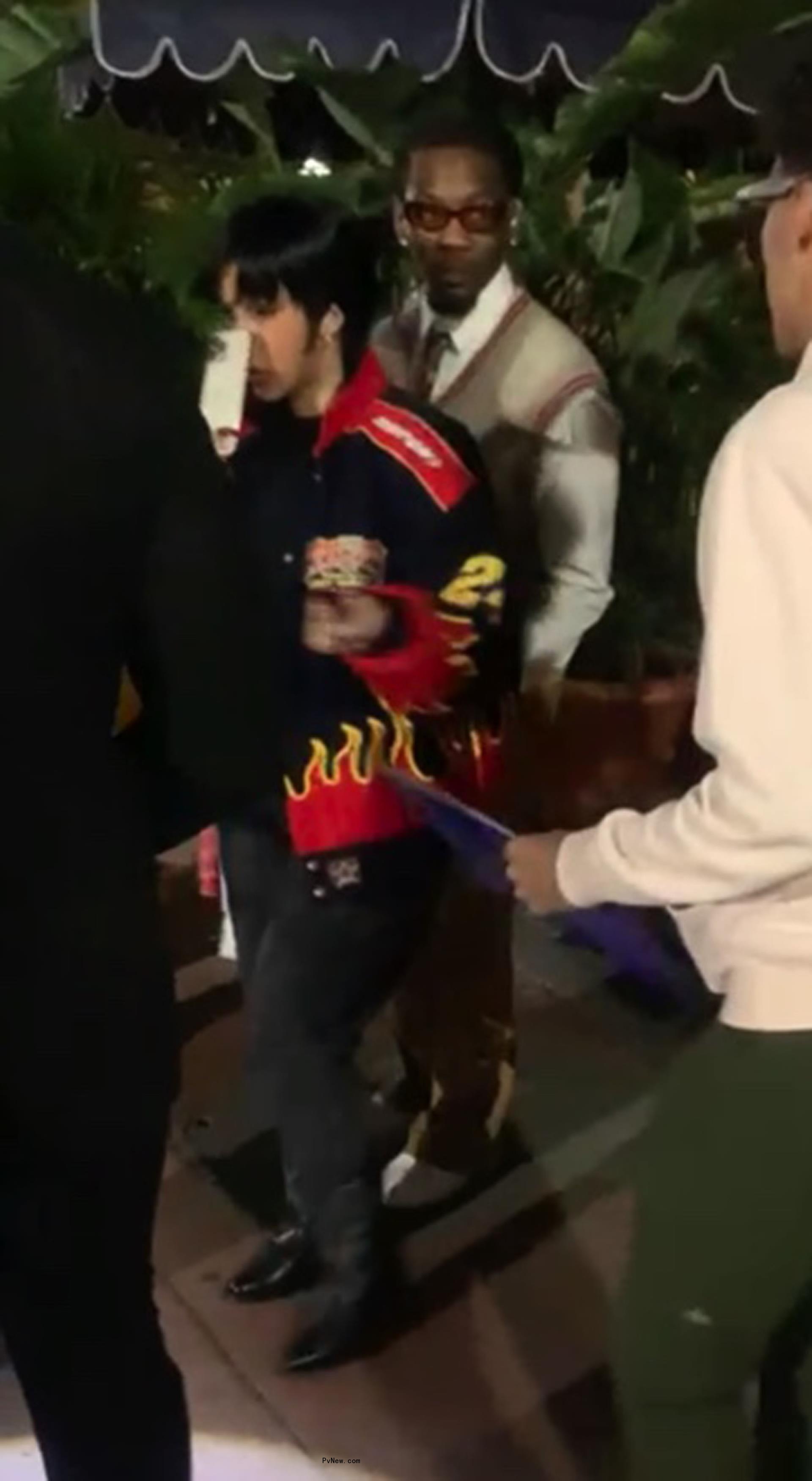 Cardi B and Offset leaving Carbone.