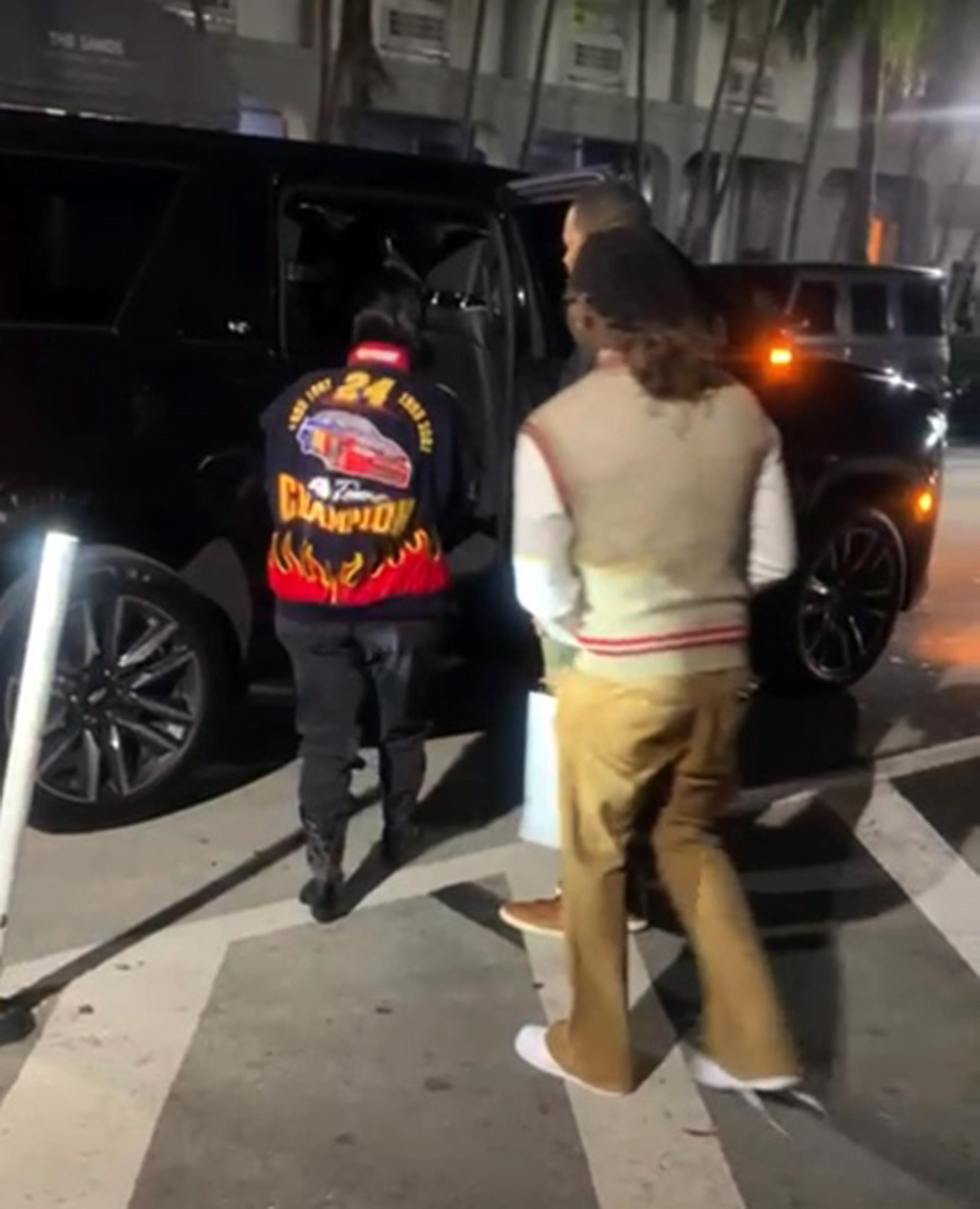 Cardi B and Offset leaving Carbone.