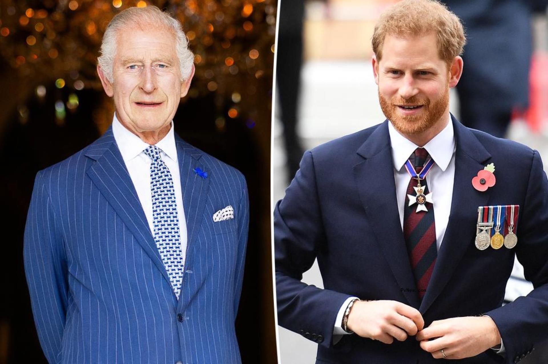 King Charles III and Prince Harry