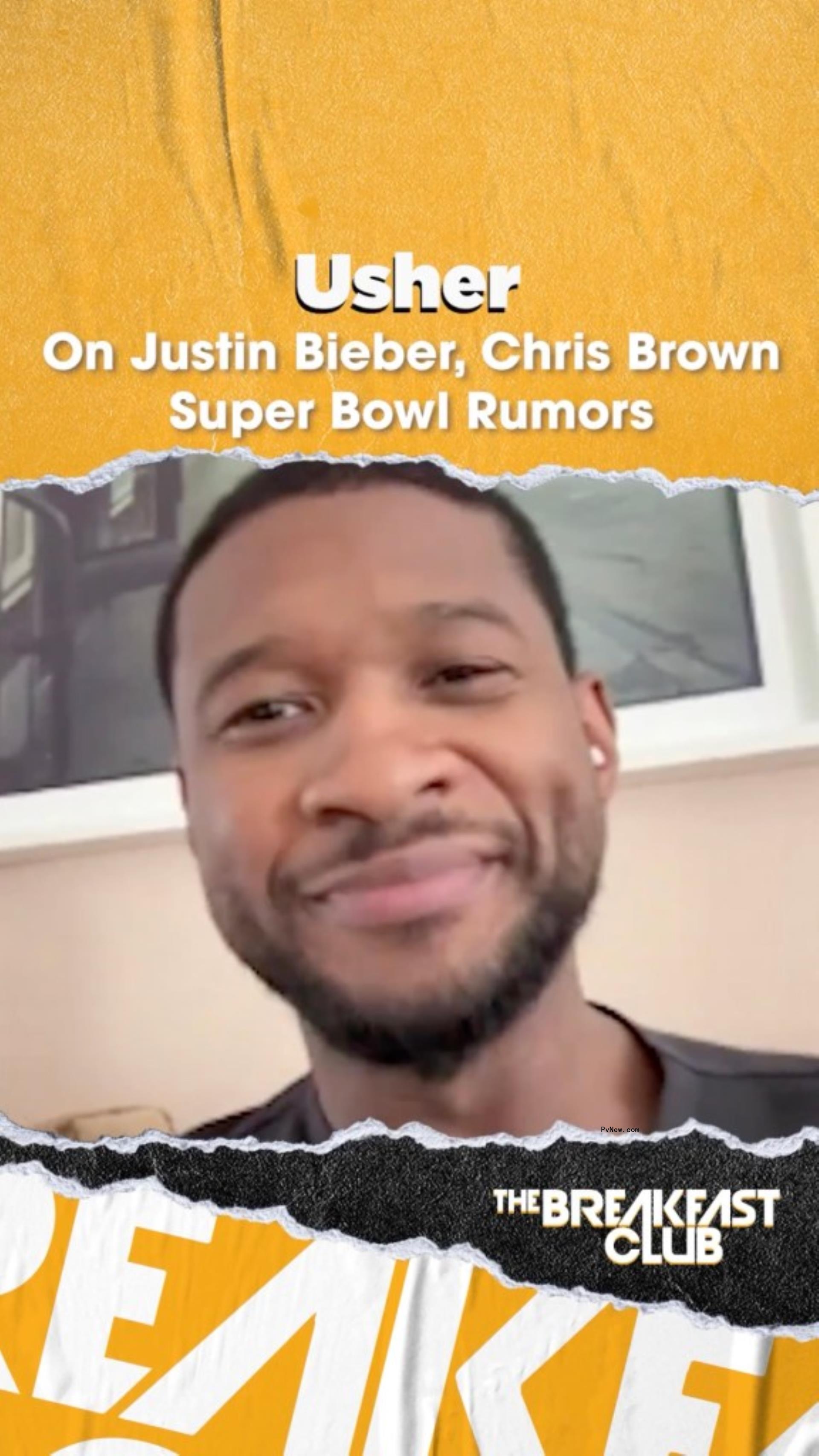 Usher speaking