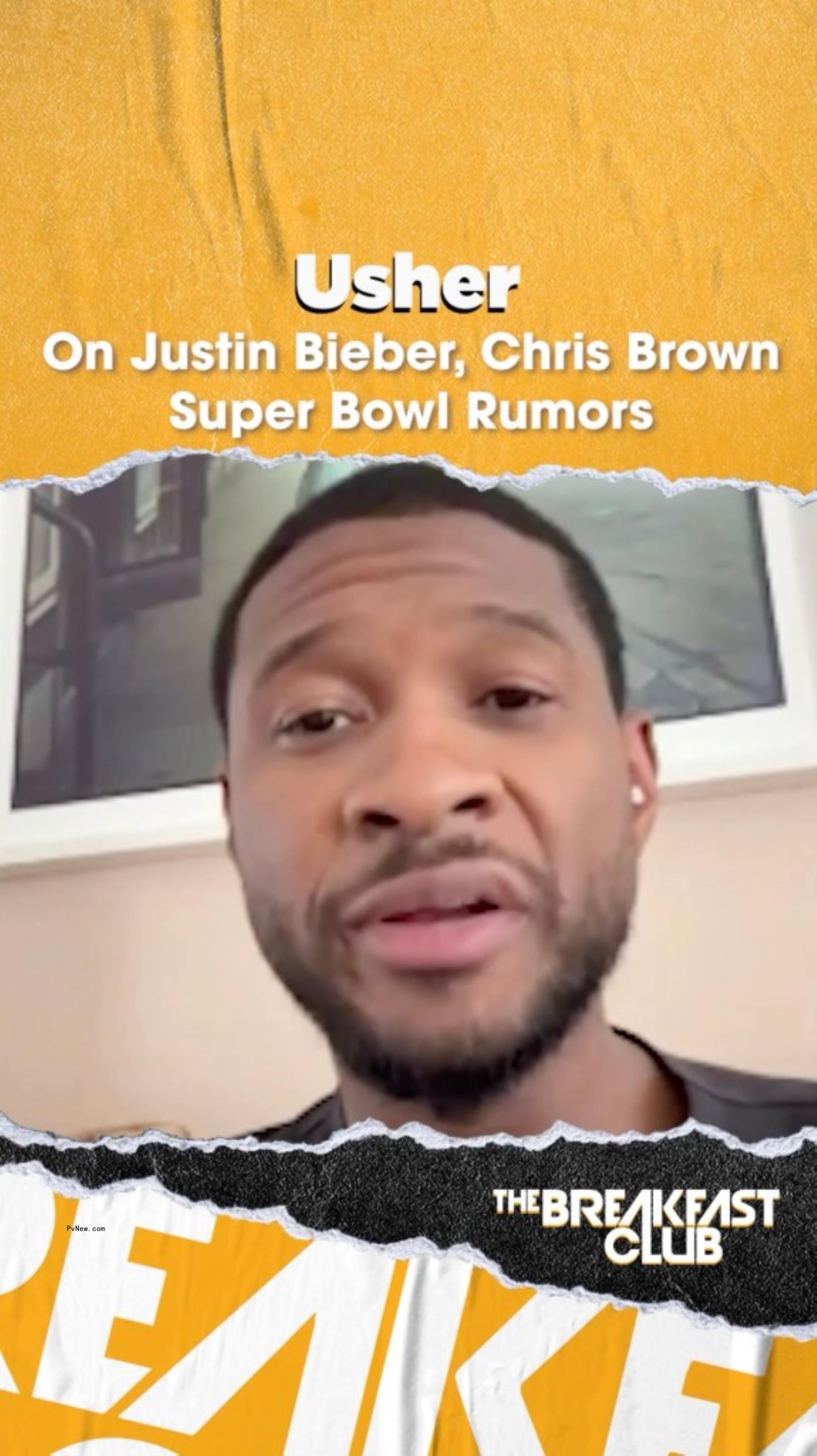 Usher speaking