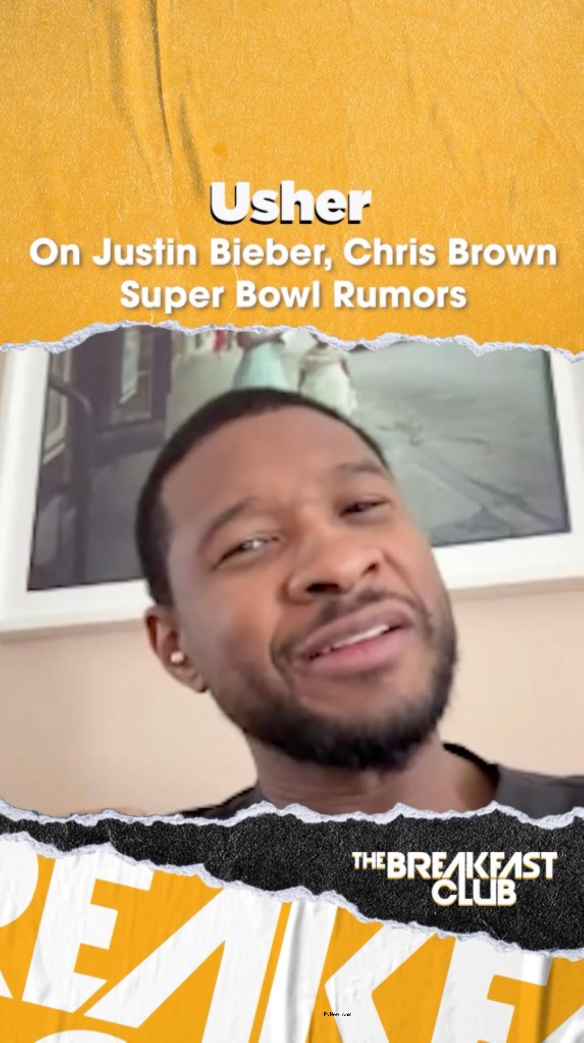 Usher speaking