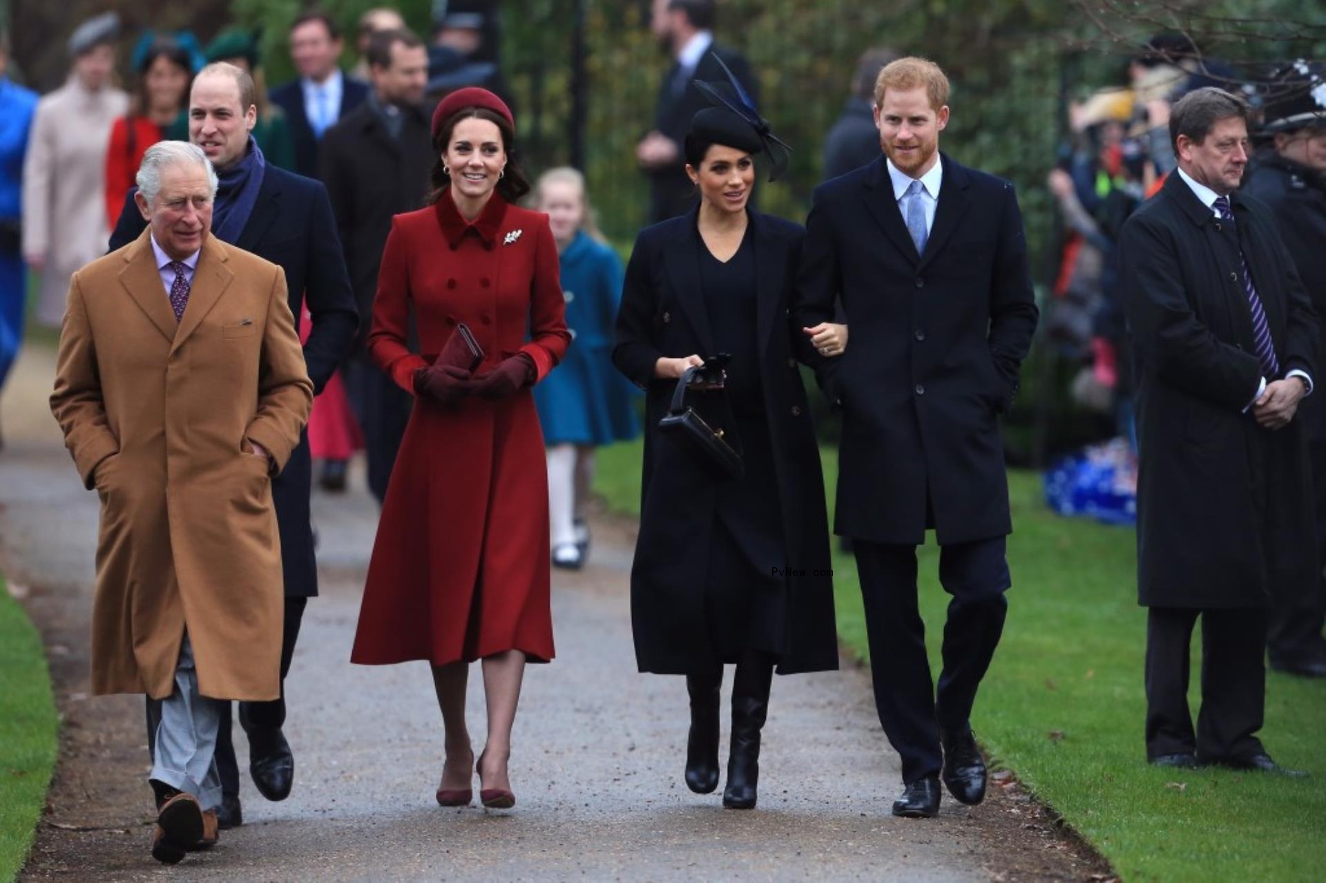 King Charles III, Prince William, Kate Middleton, Meghan Markle and Prince Harry