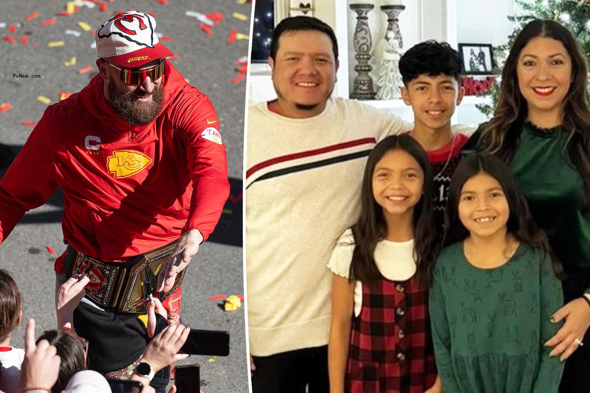 Travis Kelce do<i></i>nates $100K to 2 children injured in Kansas City Super Bowl parade shooting