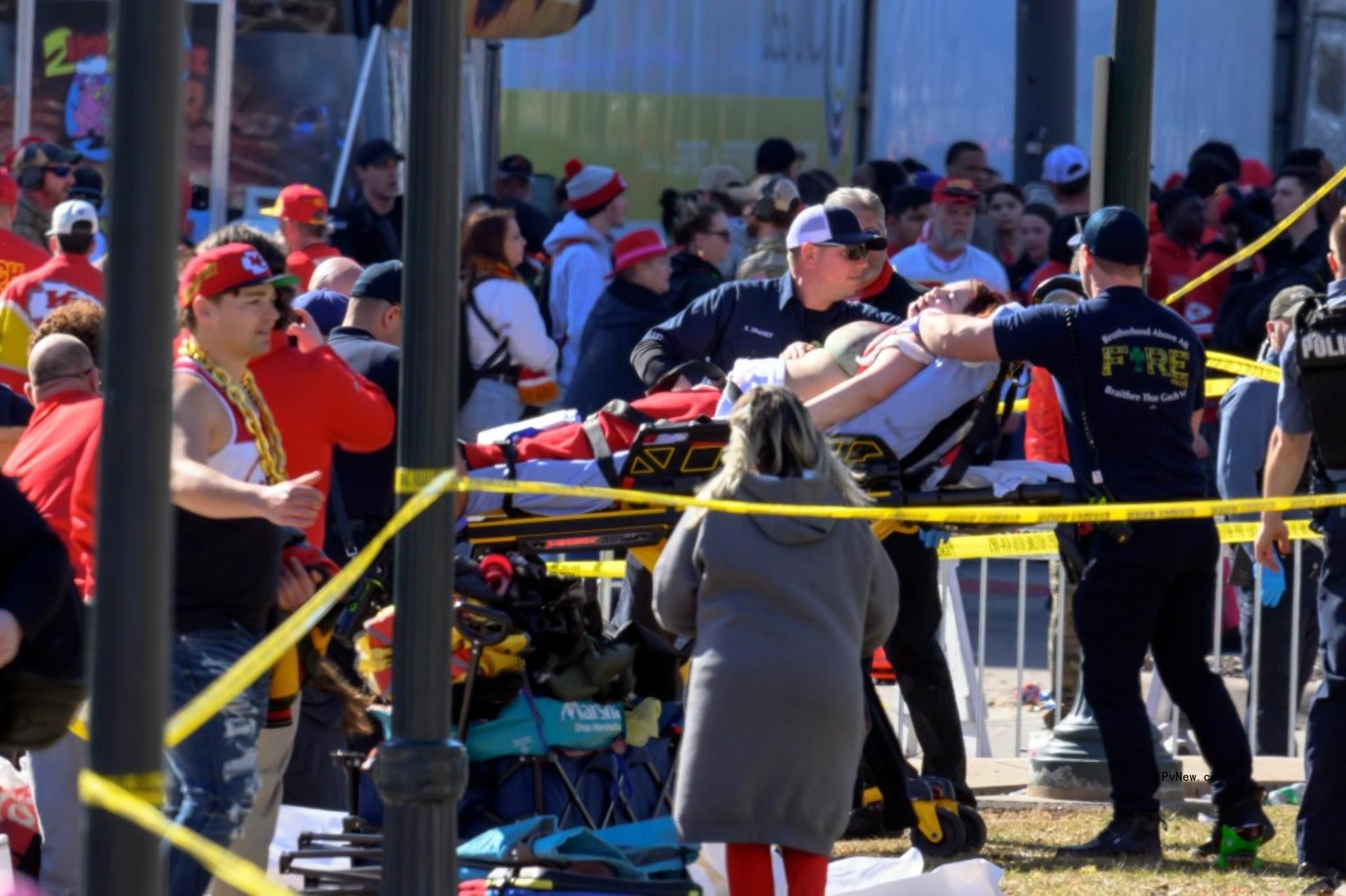 Photo from the deadly Chiefs parade shooting.