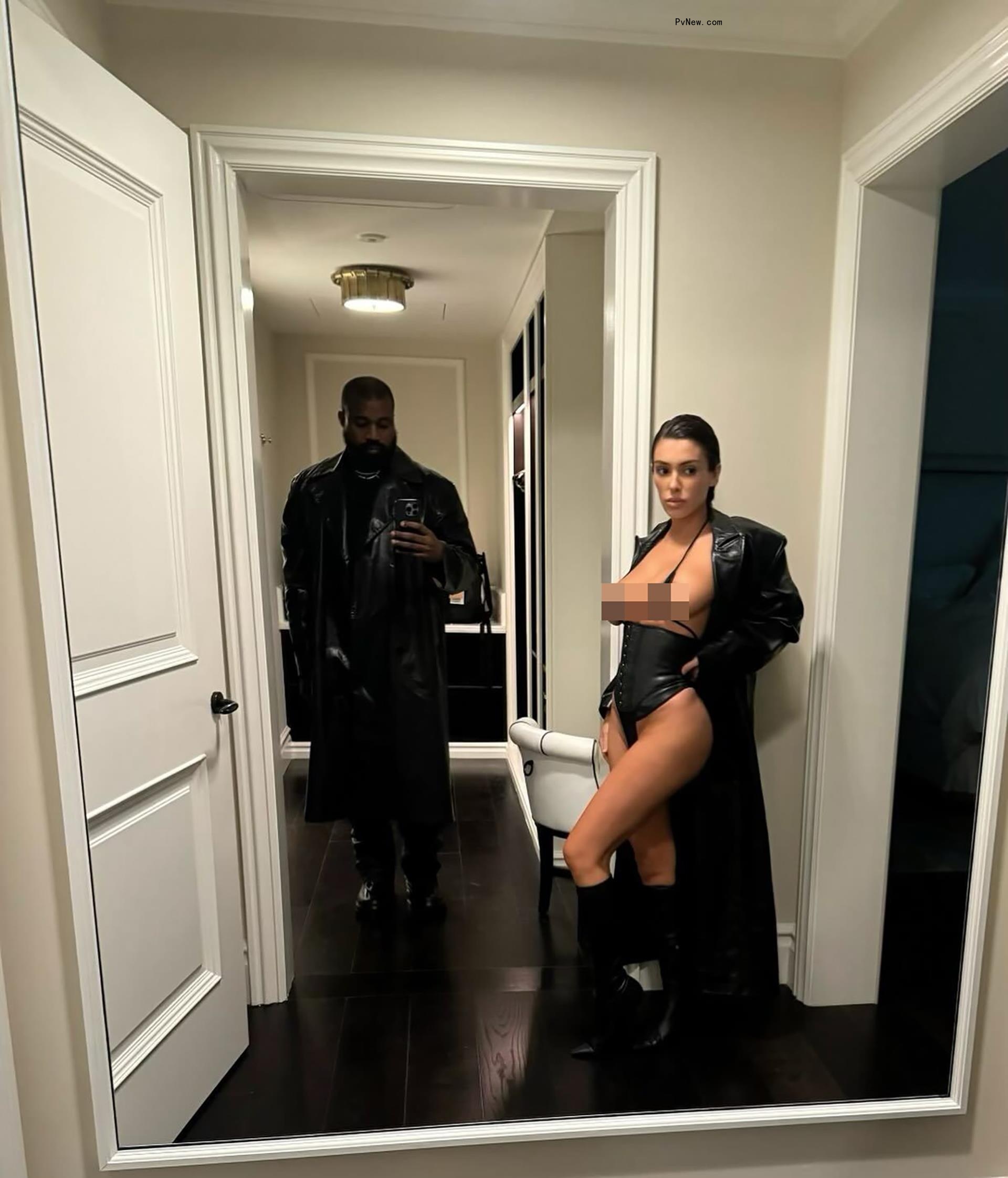 Kanye West and Bianca Censori.