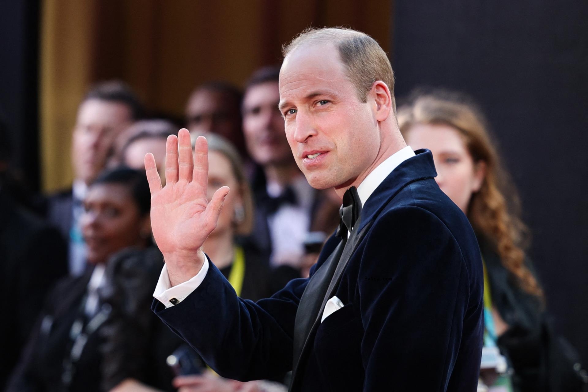 Prince William at BAFTA red carpet.