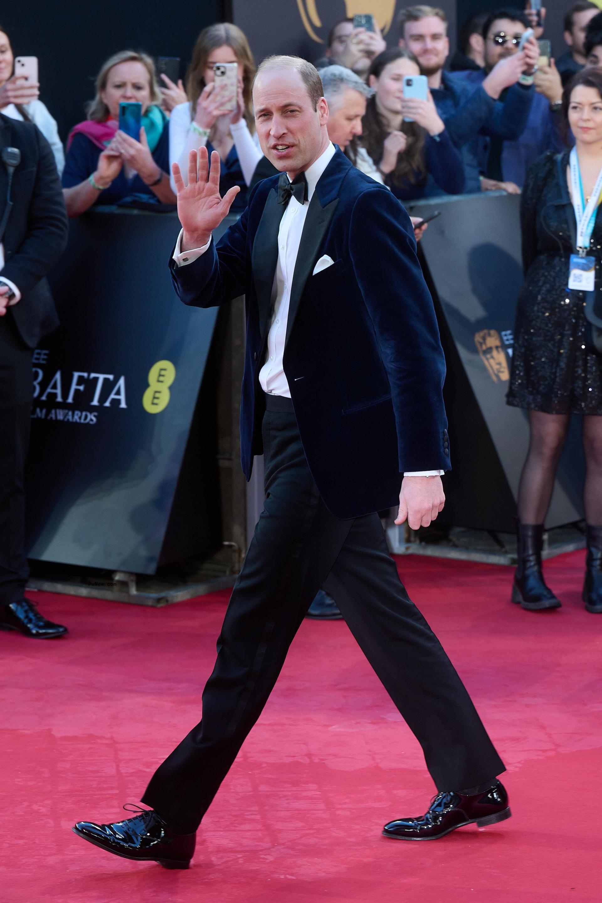 Prince William at the BAFTAs.